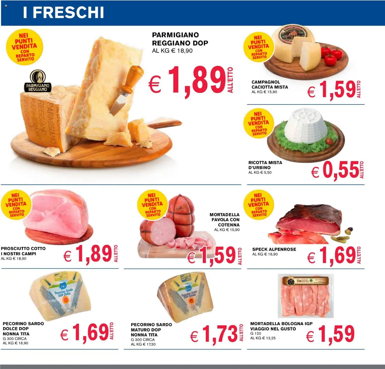 Volantino Coal del 22.01.2026 | Pagina: 6 | Prodotti: Speck, Mortadella, Ricotta, Parmigiano reggiano