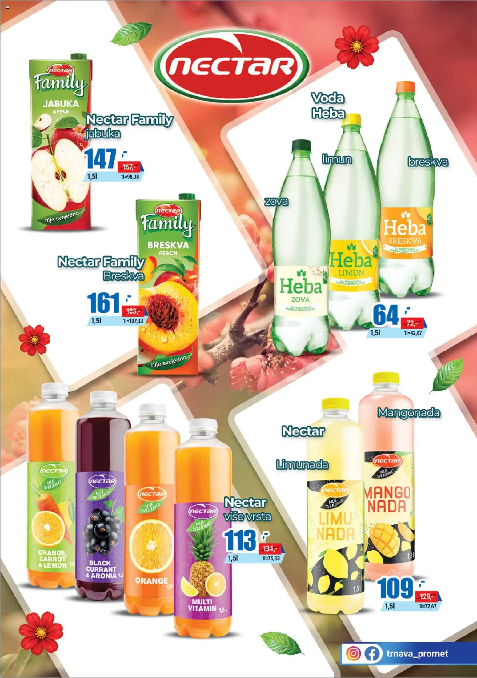 Trnava Promet katalog - važi od 02.04.2026 | Strana: 19 | Proizvode: Mango, Voda, Limun, Breskva