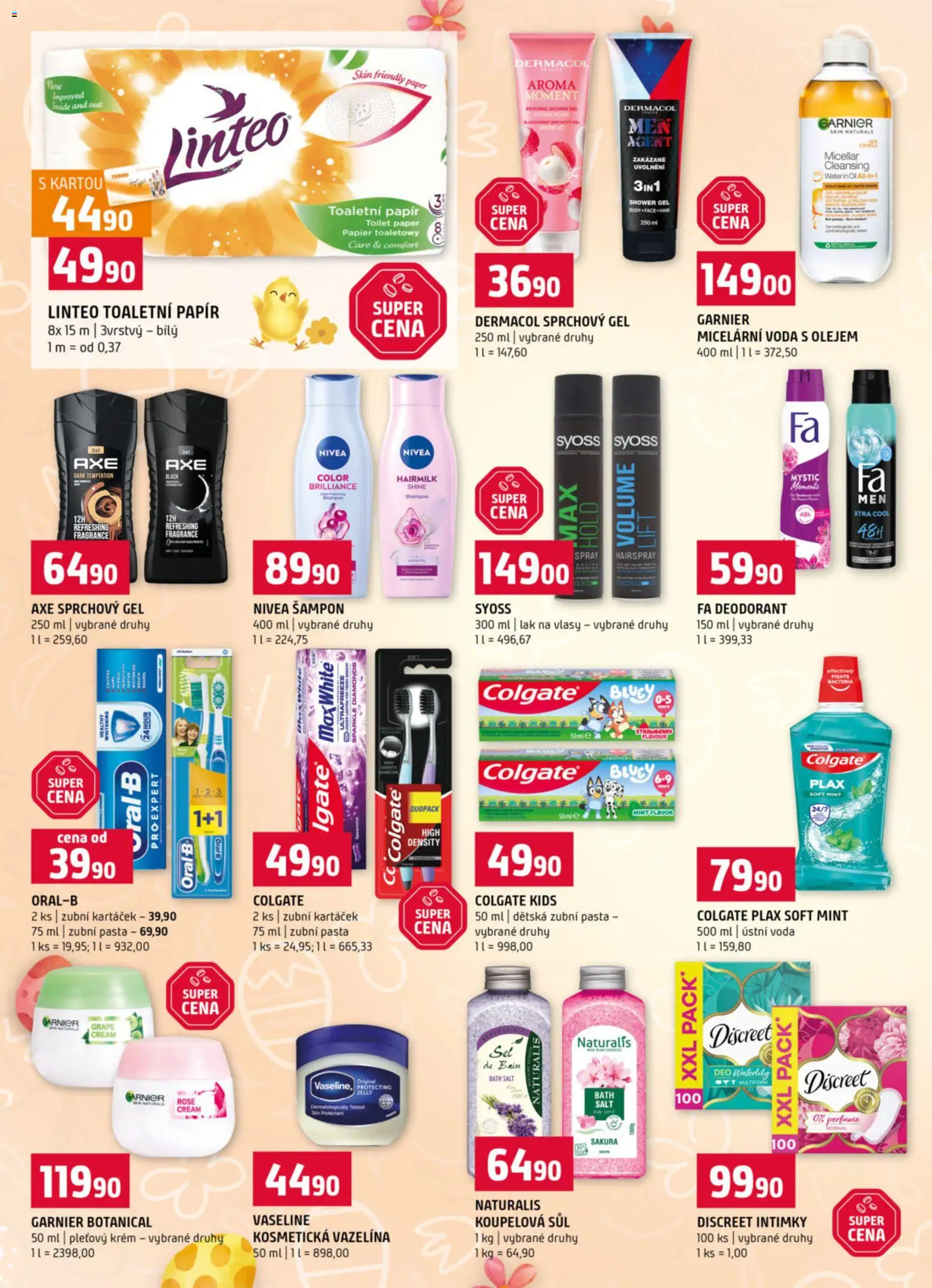 Terno leták - Tábor  od 01.04.2026 | Strana: 14 | Produkty: Deodorant, Zubní pasta, Ústní voda, Krém