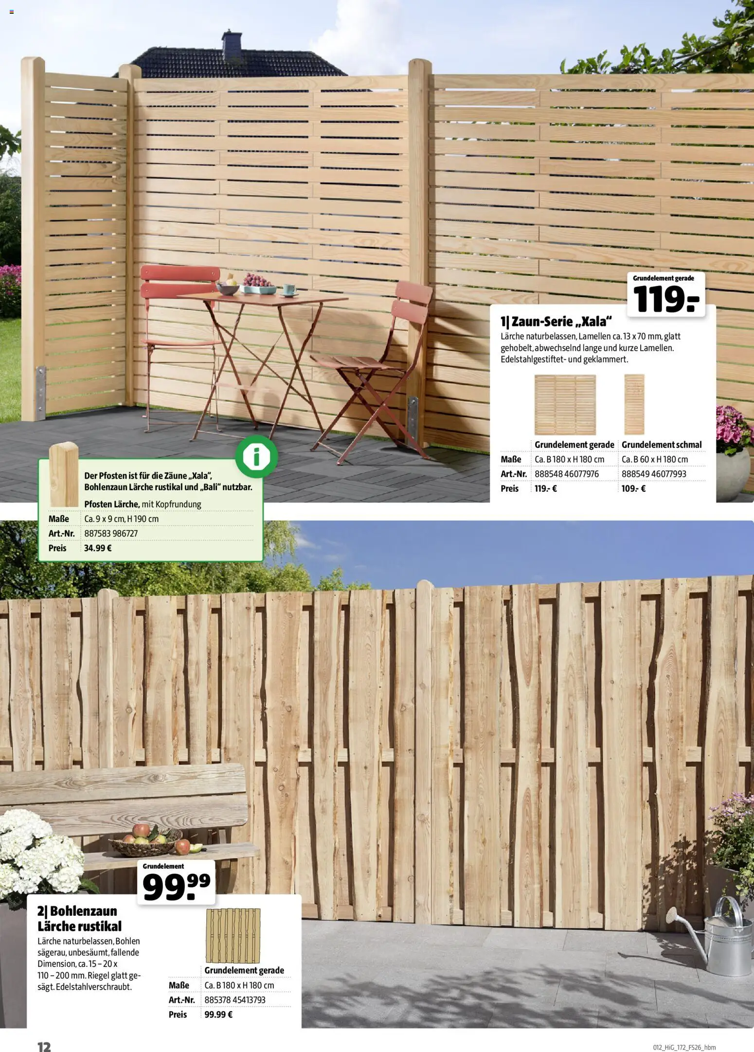 Hagebau Gartengestaltungsortiment – gültig ab 02.03.2026 | Seite: 12