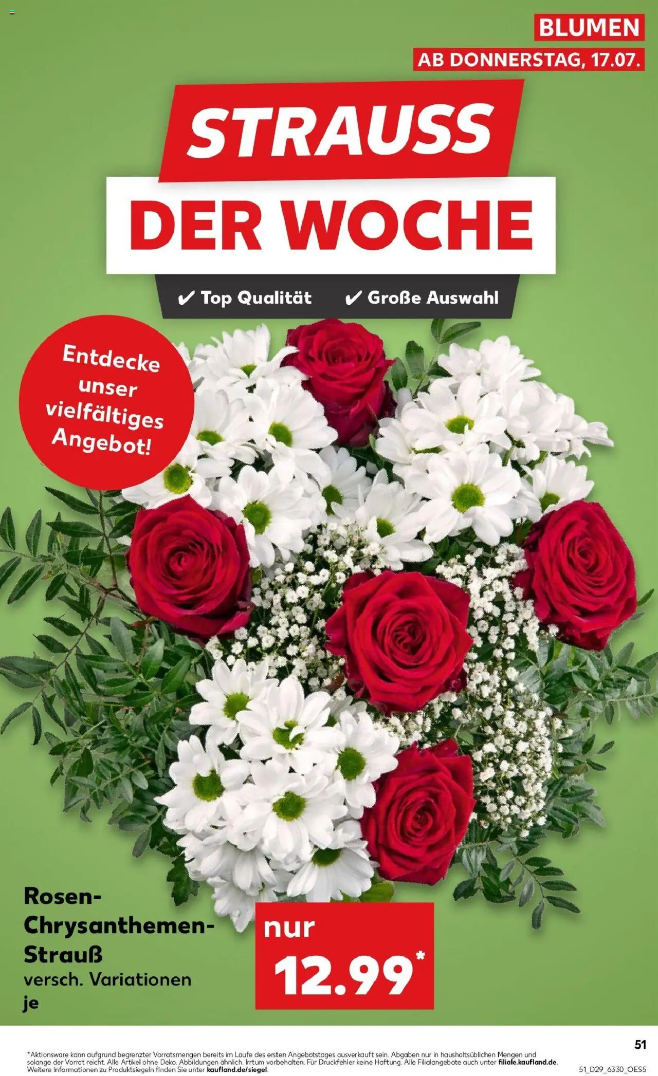 Kaufland prospekt Braunschweig	 - gültig ab dem 21.07.2025 | Seite: 10 | Produkte: Top, Blumen