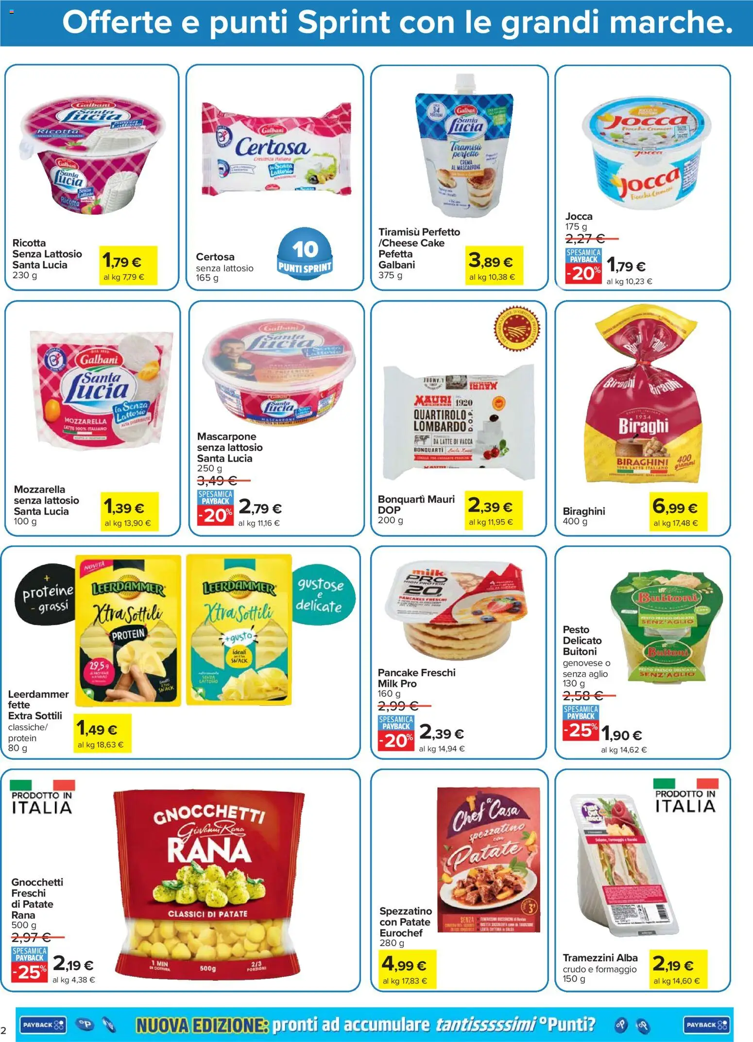 Volantino Carrefour del 02.01.2026 | Pagina: 2 | Prodotti: Patate, Mozzarella, Formaggio, Aglio