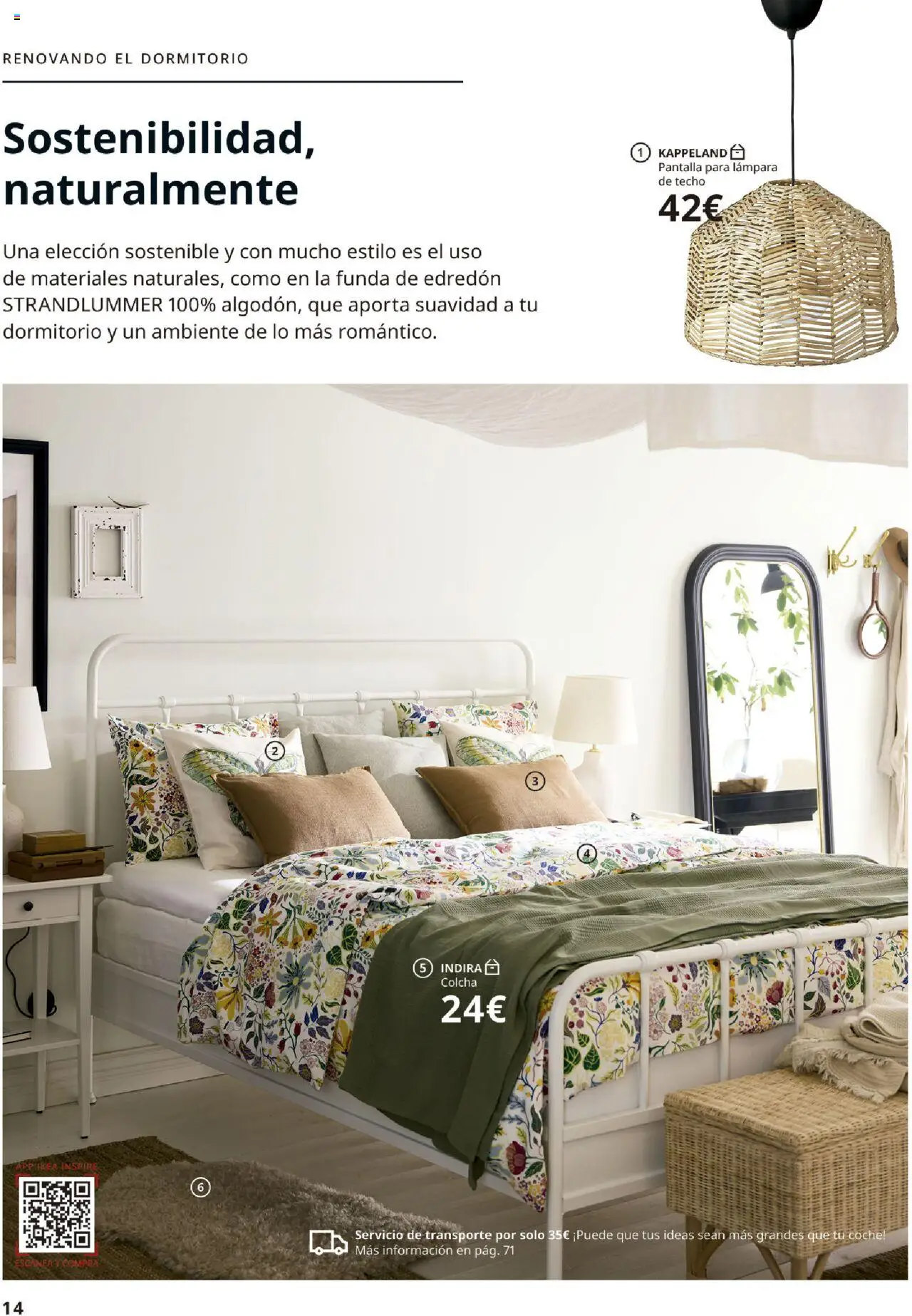 Catálogo IKEA Accesorios y decoración │ válido desde el 04.02.2025 | Página: 14 | Productos: Edredón, Funda, Colcha, Lámpara