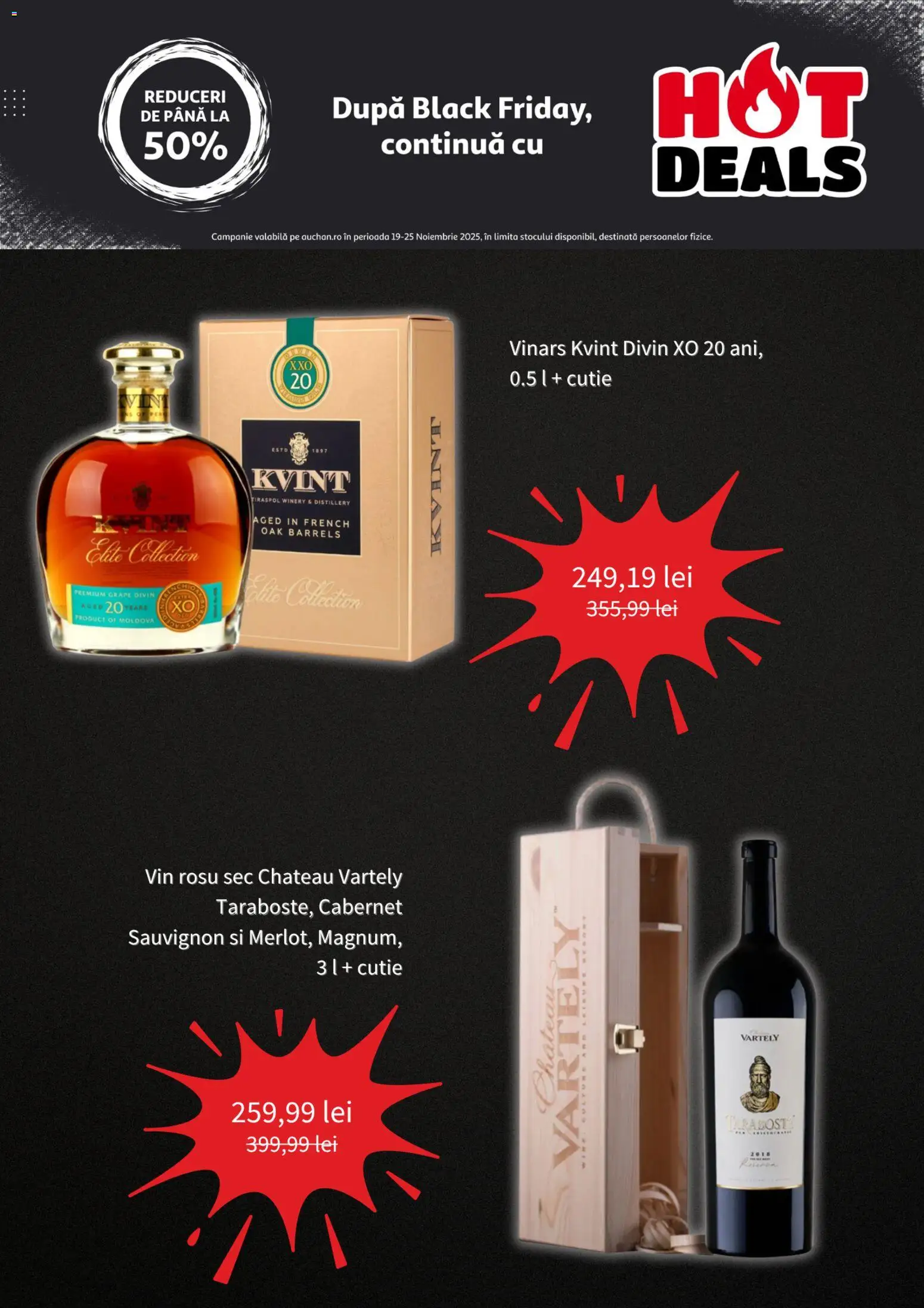 Noul catalog Auchan – valabil de la 19.11.2025 | Pagină: 4 | Produse: Cutie, Vin