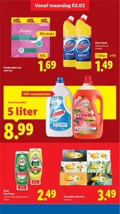 Lidl - Folder week 6 - Voorbeeld van een folder van Lidl, geldig van 02.02.2026 | Pagina: 16 | Producten: Wasmiddel, Panty, Tissues