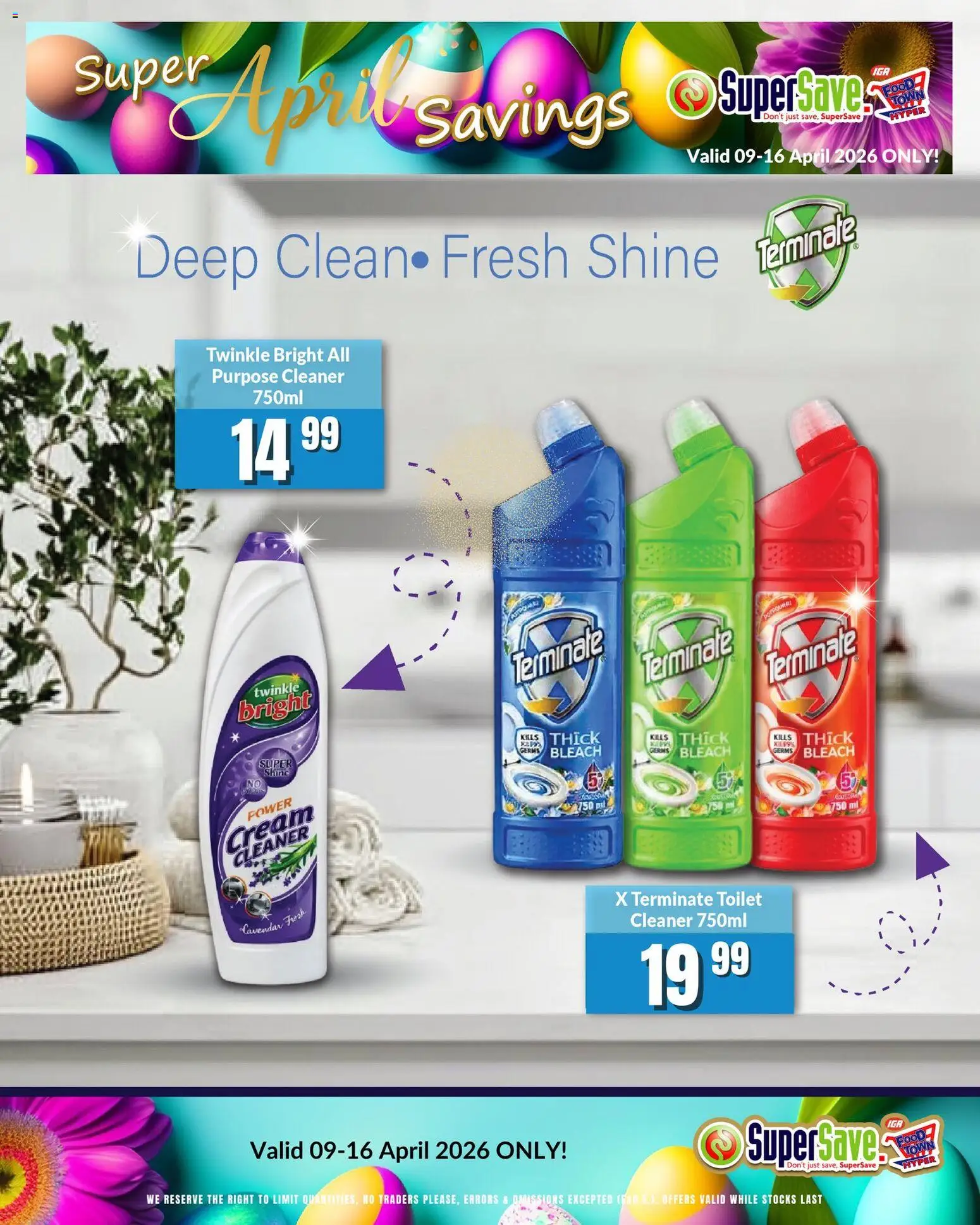 New Super Save catalogue – valid from 09.04.2026 | Page: 61 | Products: Toilet, Bleach, Cream
