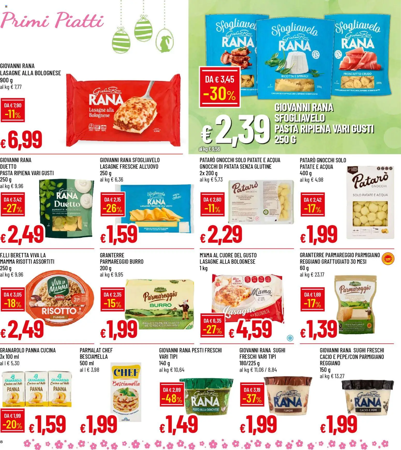 Volantino Galassia del 26.03.2026 | Pagina: 8 | Prodotti: Patate, Pasta, Funghi, Burrata