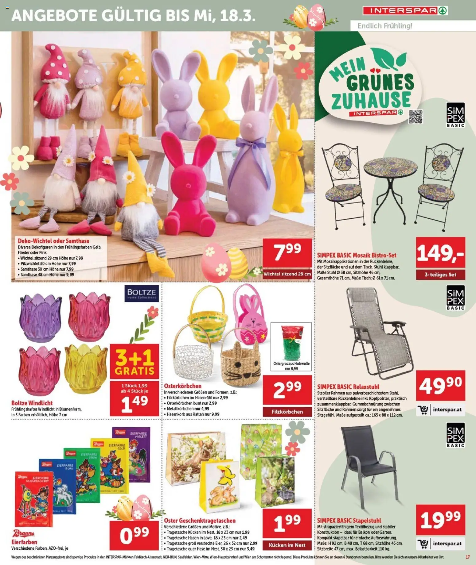 Interspar Flugblatt - Burgenland Sued gültig ab 26.02.2026 | Seite: 18 | Produkte: Tisch, Stuhl