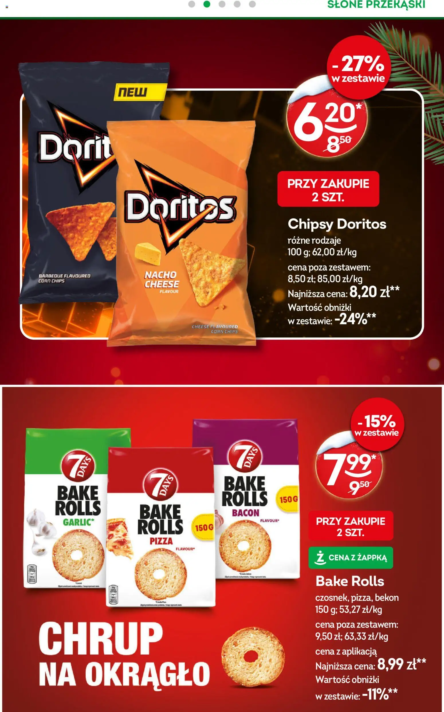Żabka Gazetka od 17.12.2025 | Strona: 25 | Produkty: Chipsy, Bekon, Doritos, Pizza