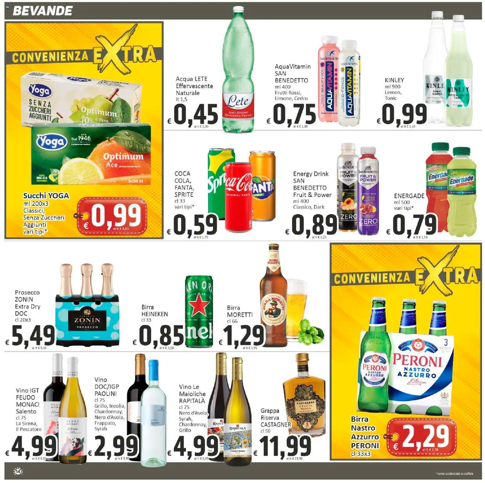 Volantino Paghi Poco del 19.01.2026 | Pagina: 14 | Prodotti: Acqua Lete, Acqua, Pera, Scaffale