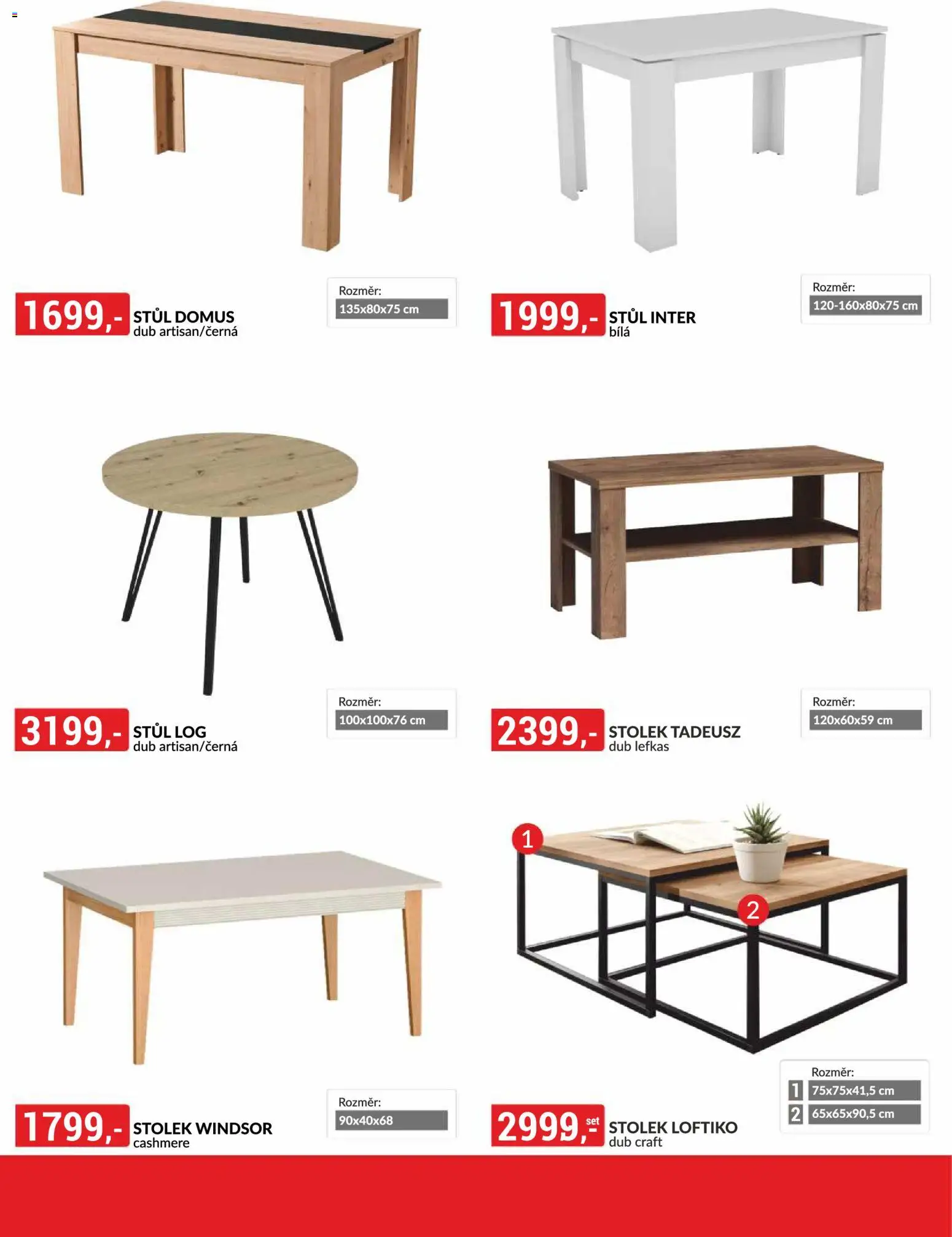 BAUMAX leták - Bydlení na míru podle vašeho stylu od 01.02.2026 | Strana: 17 | Produkty: Stolek, Stůl