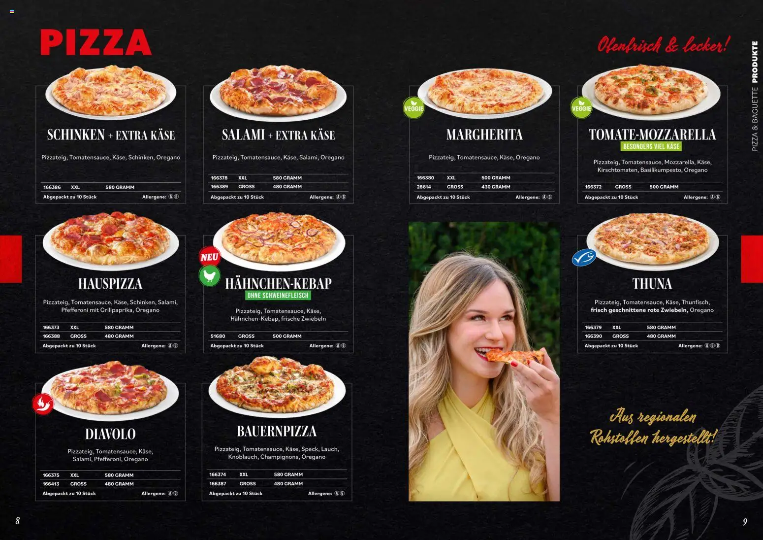 Metro angebote Pizza & Baguette gültig ab 07.04.2026 | Seite: 5 | Produkte: Jääkaappipakastin, Käse, Schinken, Pizza