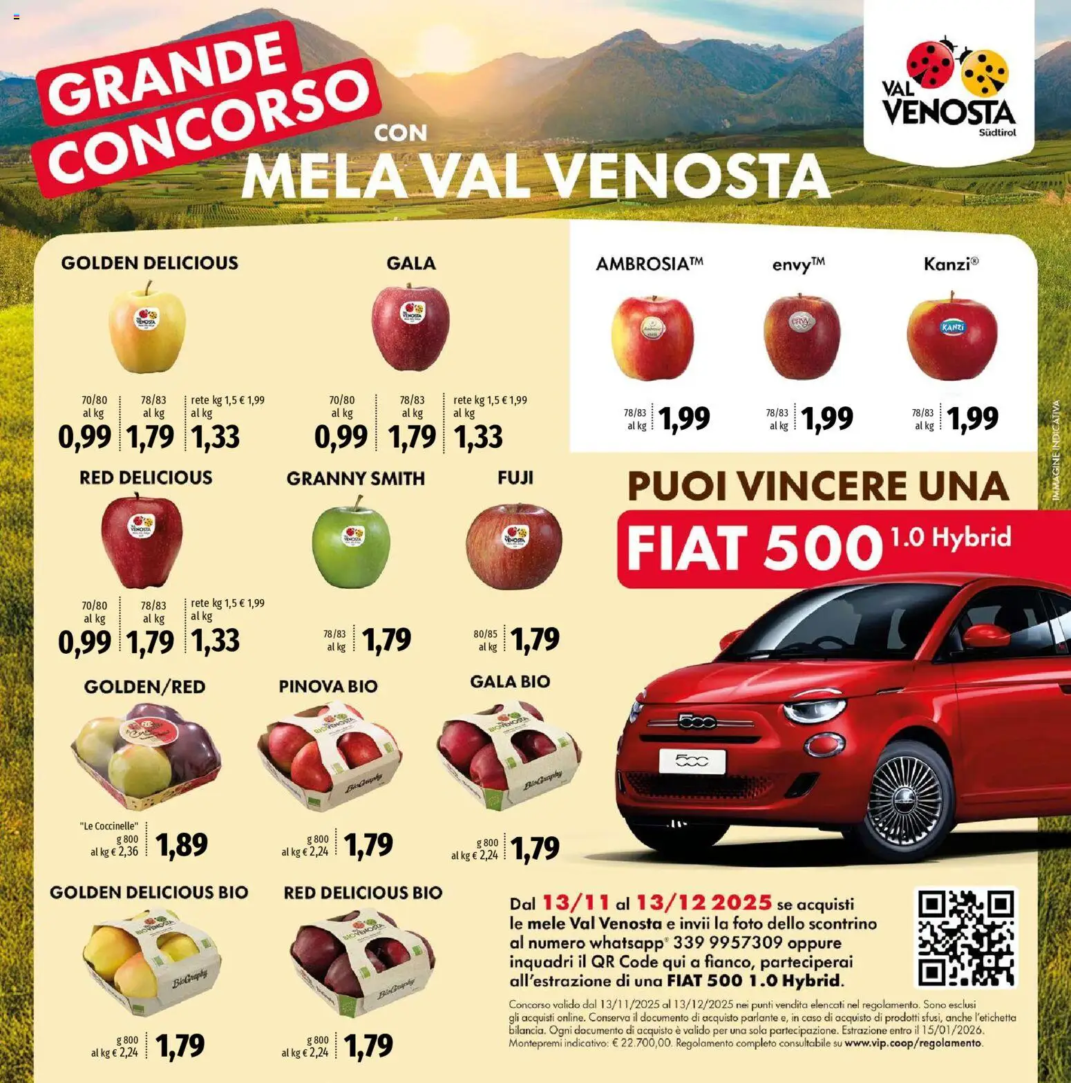 Volantino Famila del 13.11.2025 | Pagina: 2 | Prodotti: Mele