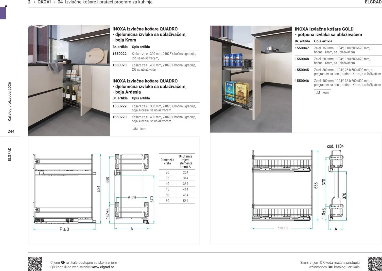 Elgrad katalog | vrijedi od 02.04.2026 | Stranica: 3 | Proizvodi: Košara, Vrata, Košare