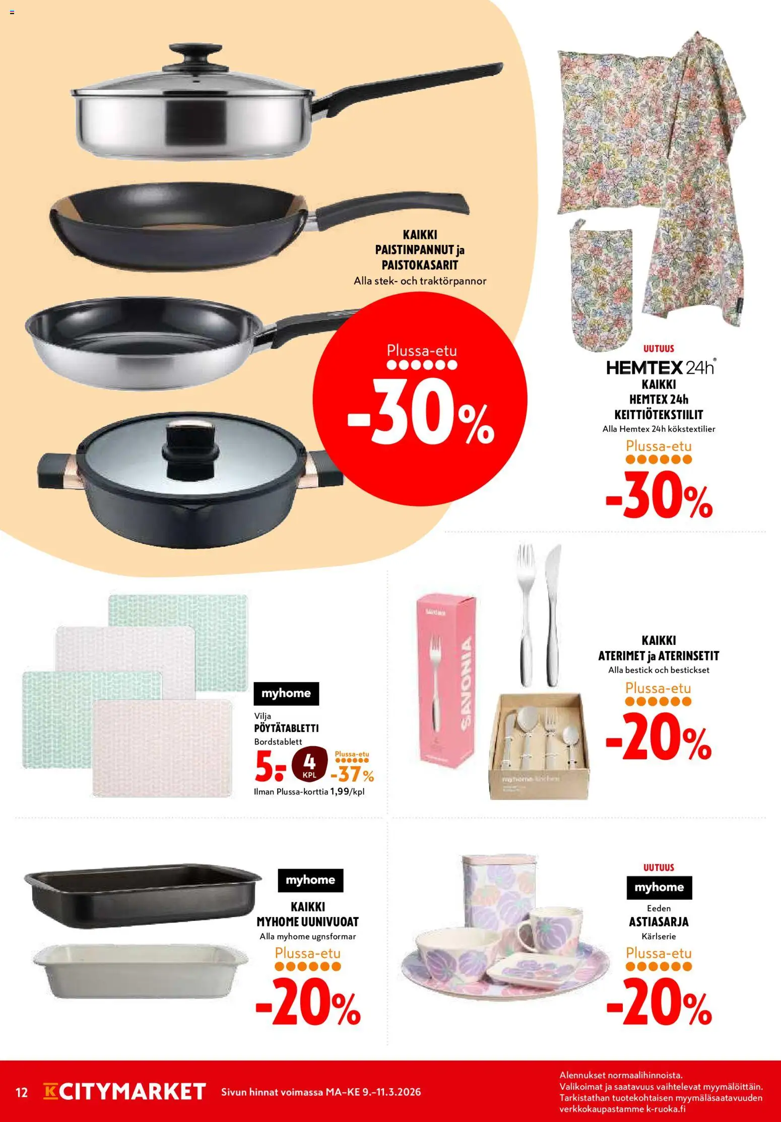 K-Citymarket tarjoukset – voimassa 09.03.2026 alkaen | Sivu: 12