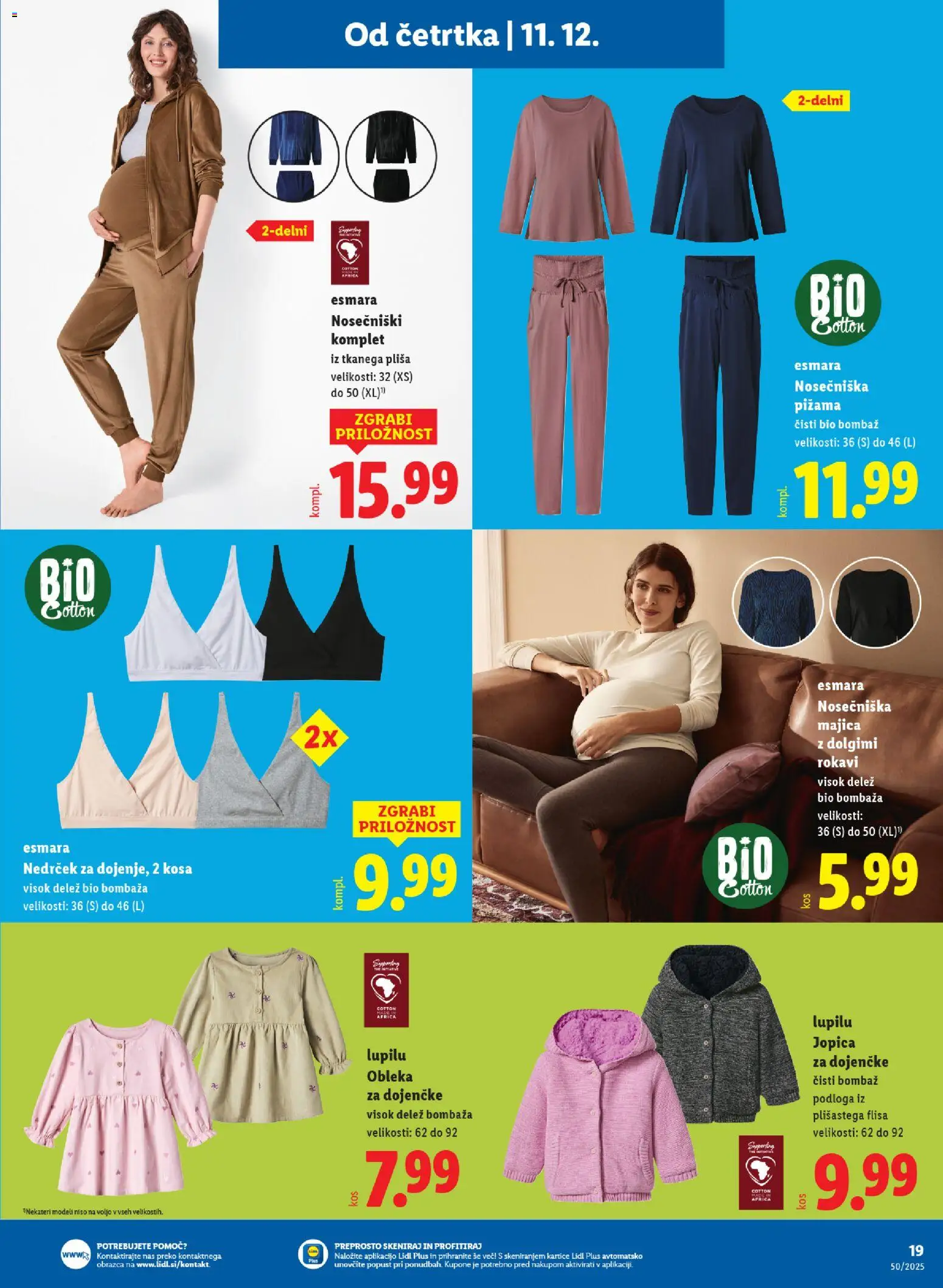 Novi Lidl katalog ponudbe – veljaven od 11.12.2025 | Stran: 31 | Izdelki: Pižama, Podloga, Majica, Obleka
