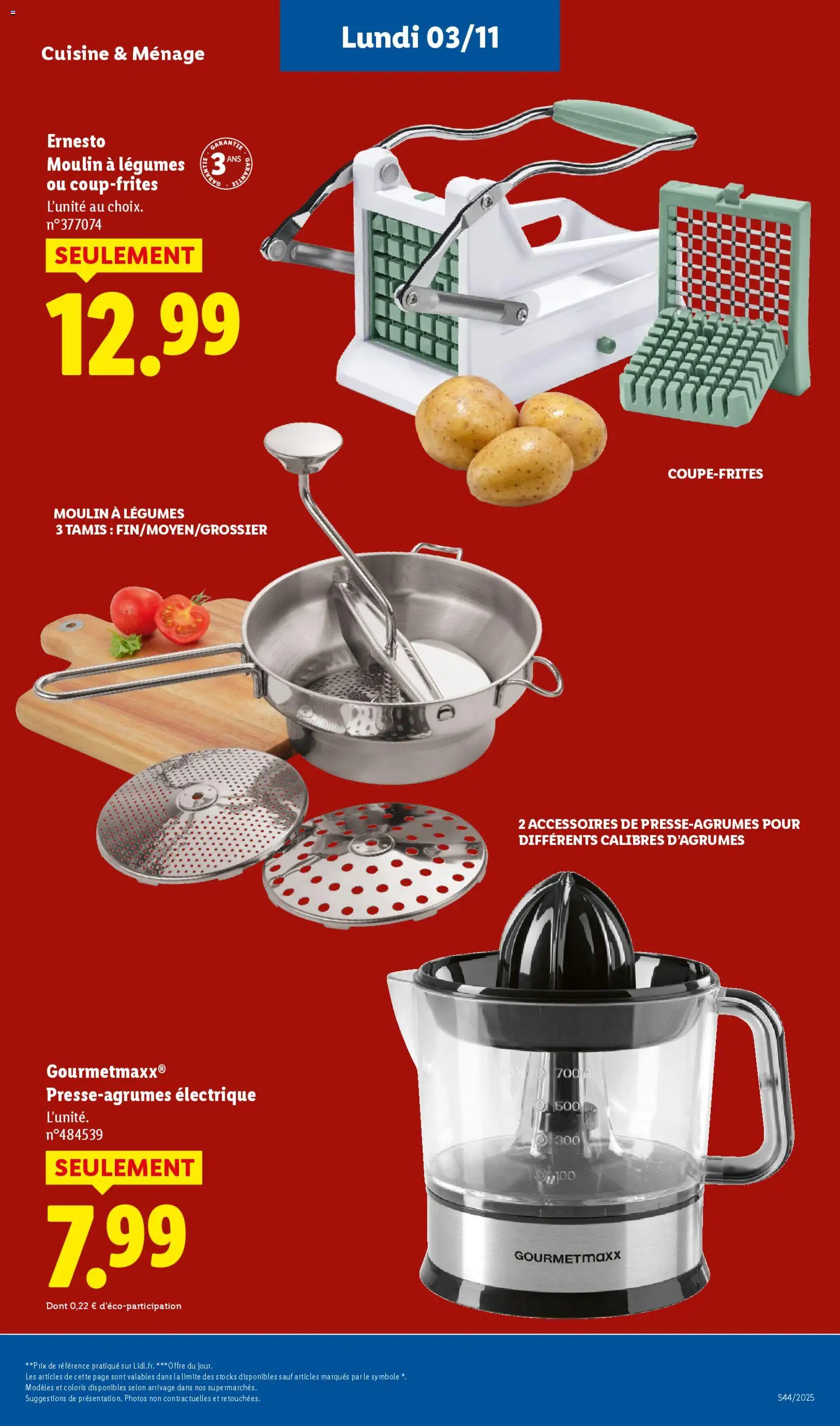 {H1} | Page: 72 | Produits: Tamis, Presse-agrumes