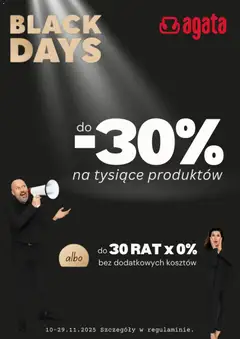 Pogląd oferty "Salony Agata Black Friday" - ważna od 10.11.2025
