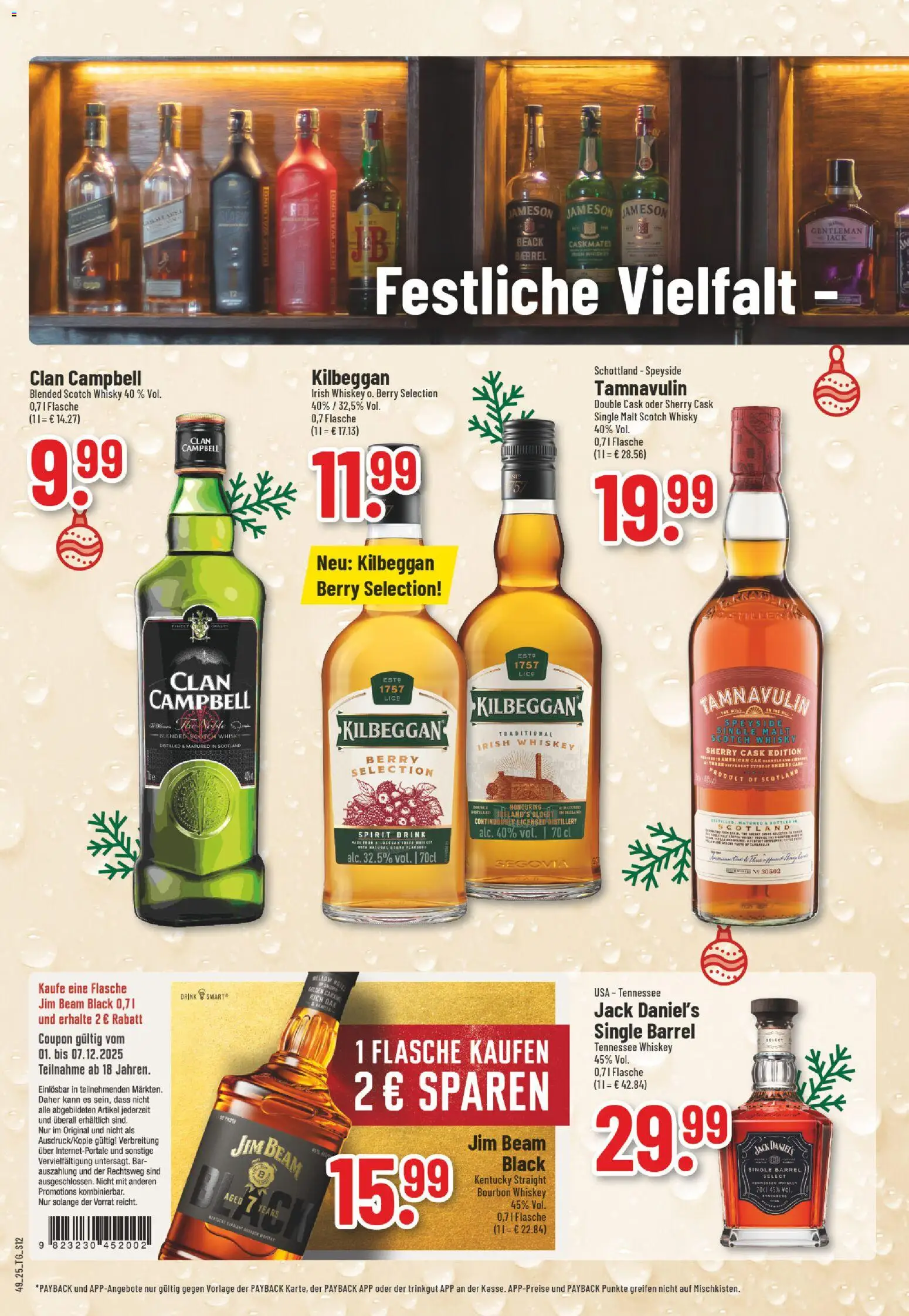 Trinkgut Prospekt – gültig ab 01.12.2025 | Seite: 12 | Produkte: Jack Daniel's, Jameson, Bourbon, Whiskey