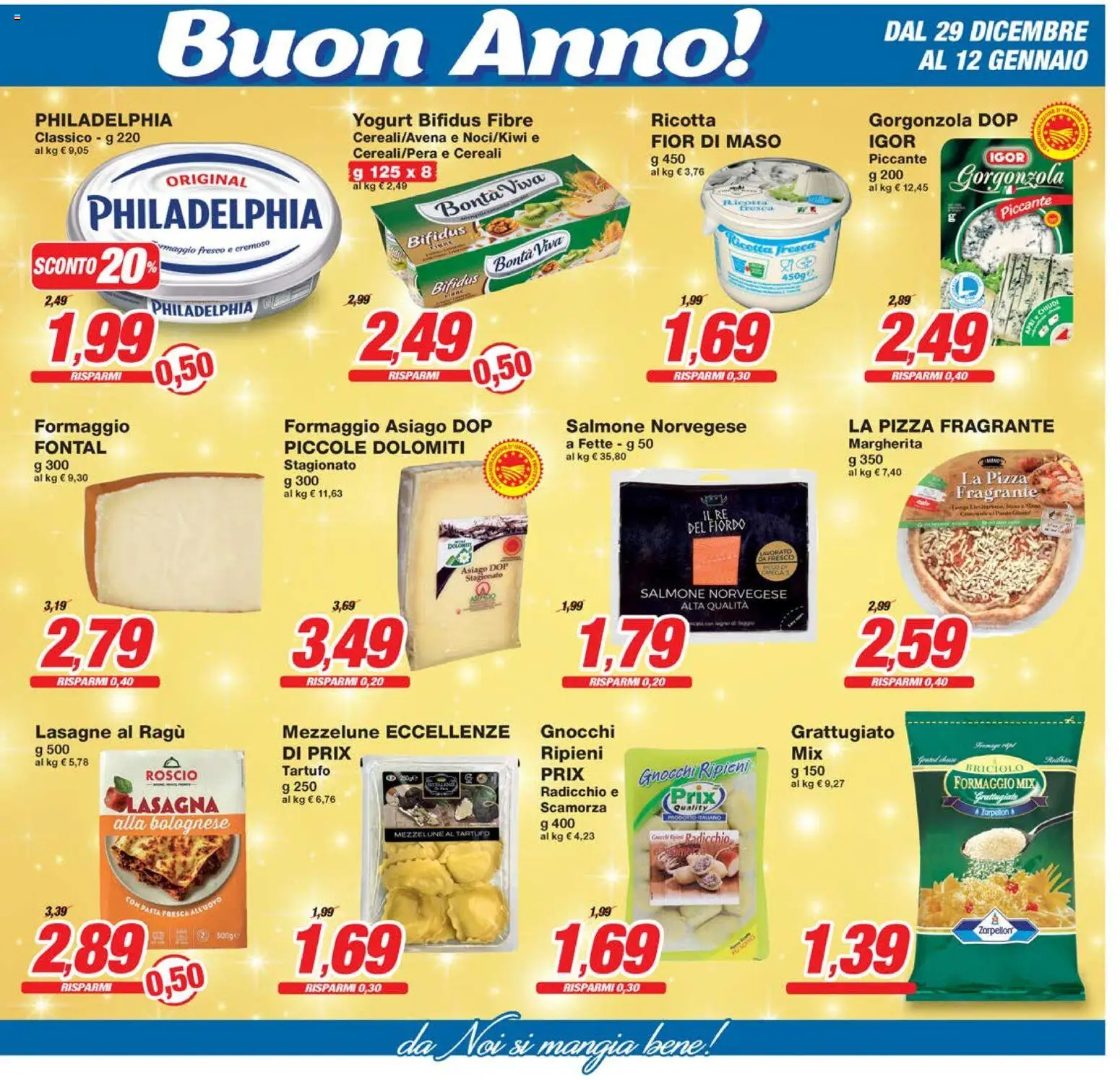 Volantino Prix del 29.12.2025 | Pagina: 5 | Prodotti: Pizza, Cereali, Pasta, Gorgonzola