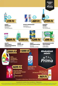 CBA Príma Akciós újság - amely érvényes a következő dátumtól: 19.02.2026 | Oldal: 7 | Termékek: Ariel, Borotva, Mosószerek, Só