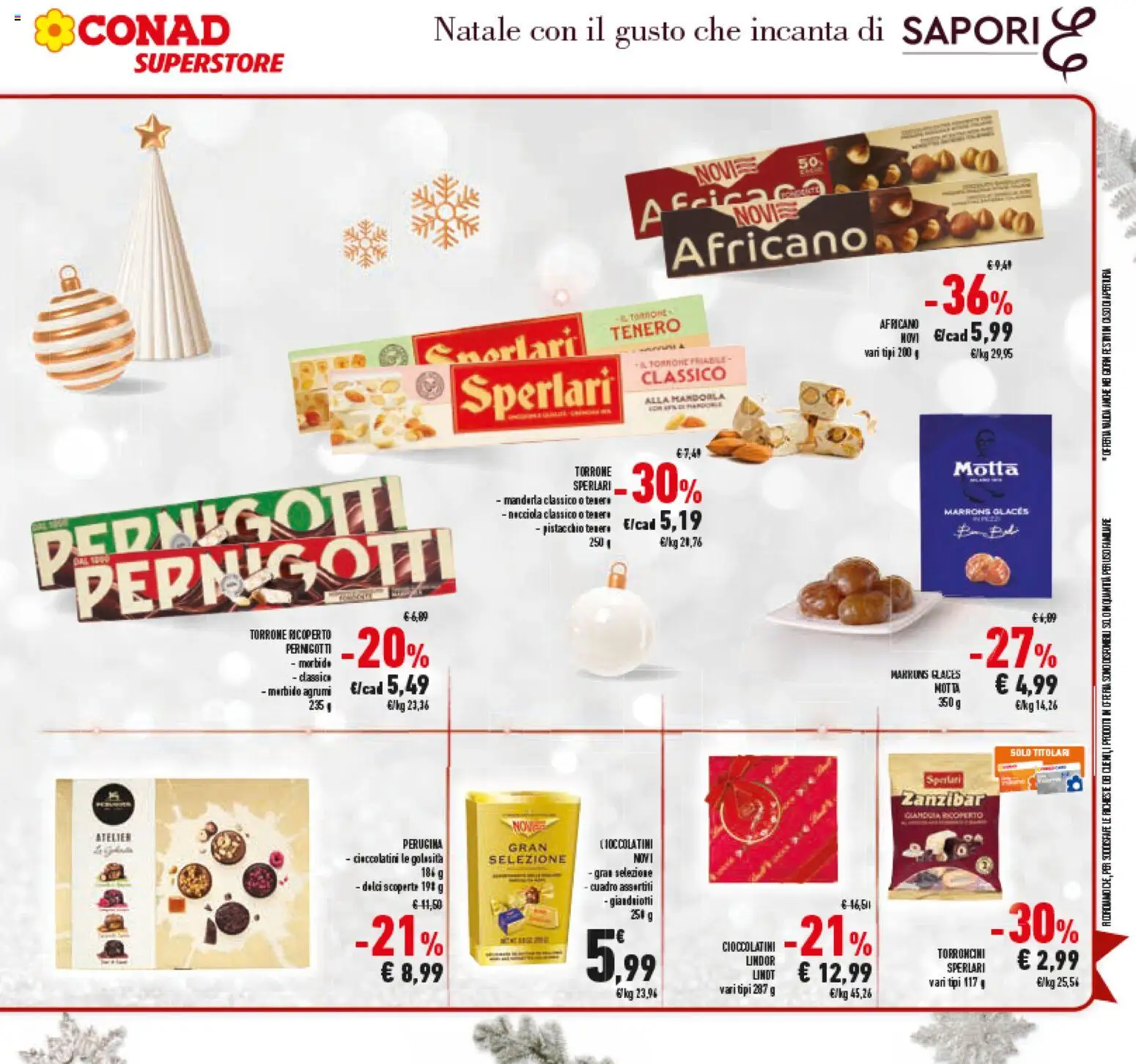 Volantino Conad del 15.12.2025 | Pagina: 9 | Prodotti: Agrumi, Torroncini, Cioccolatini