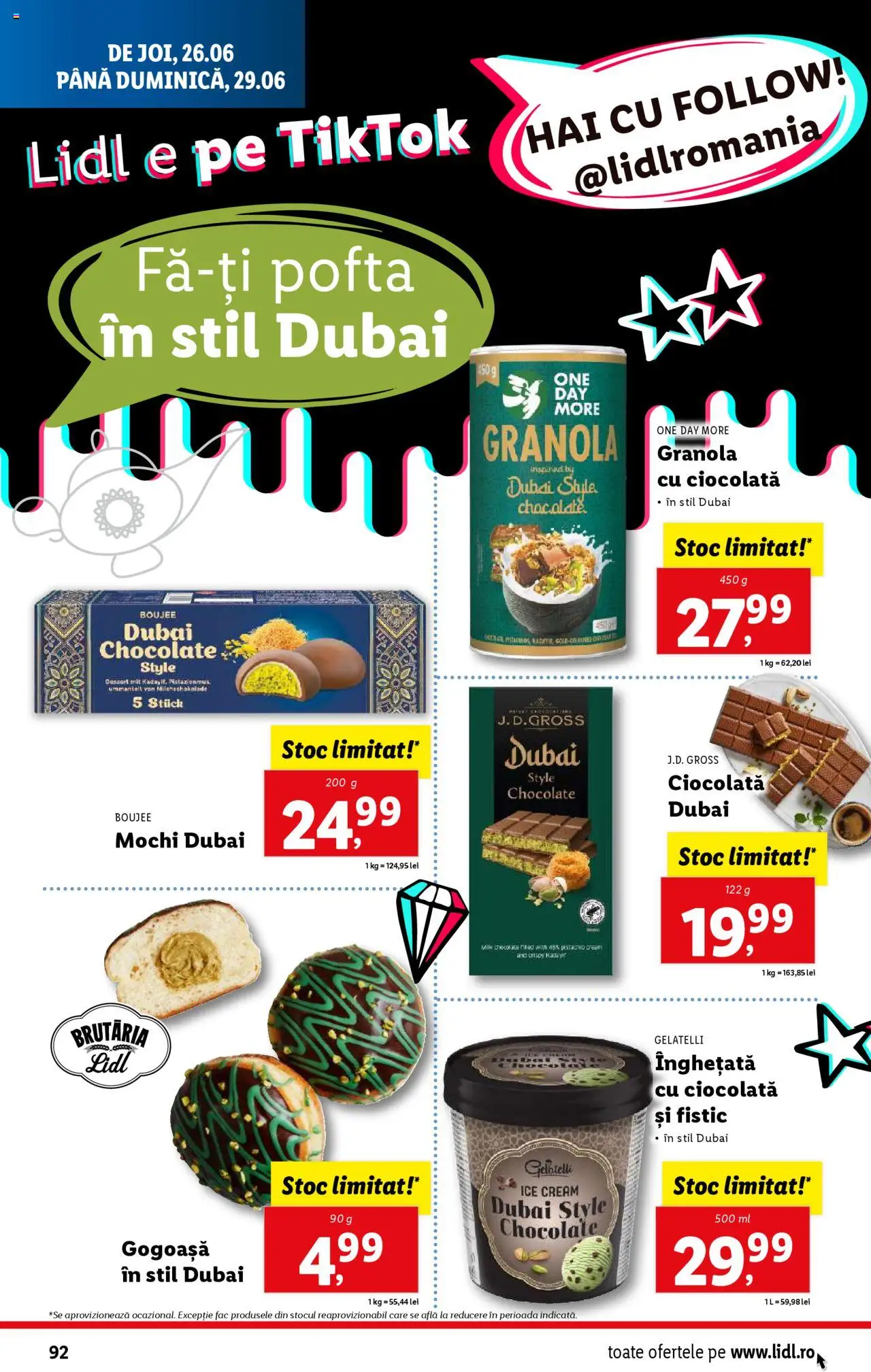Catalog Lidl – valabil de la 23.06.2025 | Pagină: 92 | Produse: Delgeç, Çarşaf, Ciocolată, Fistic