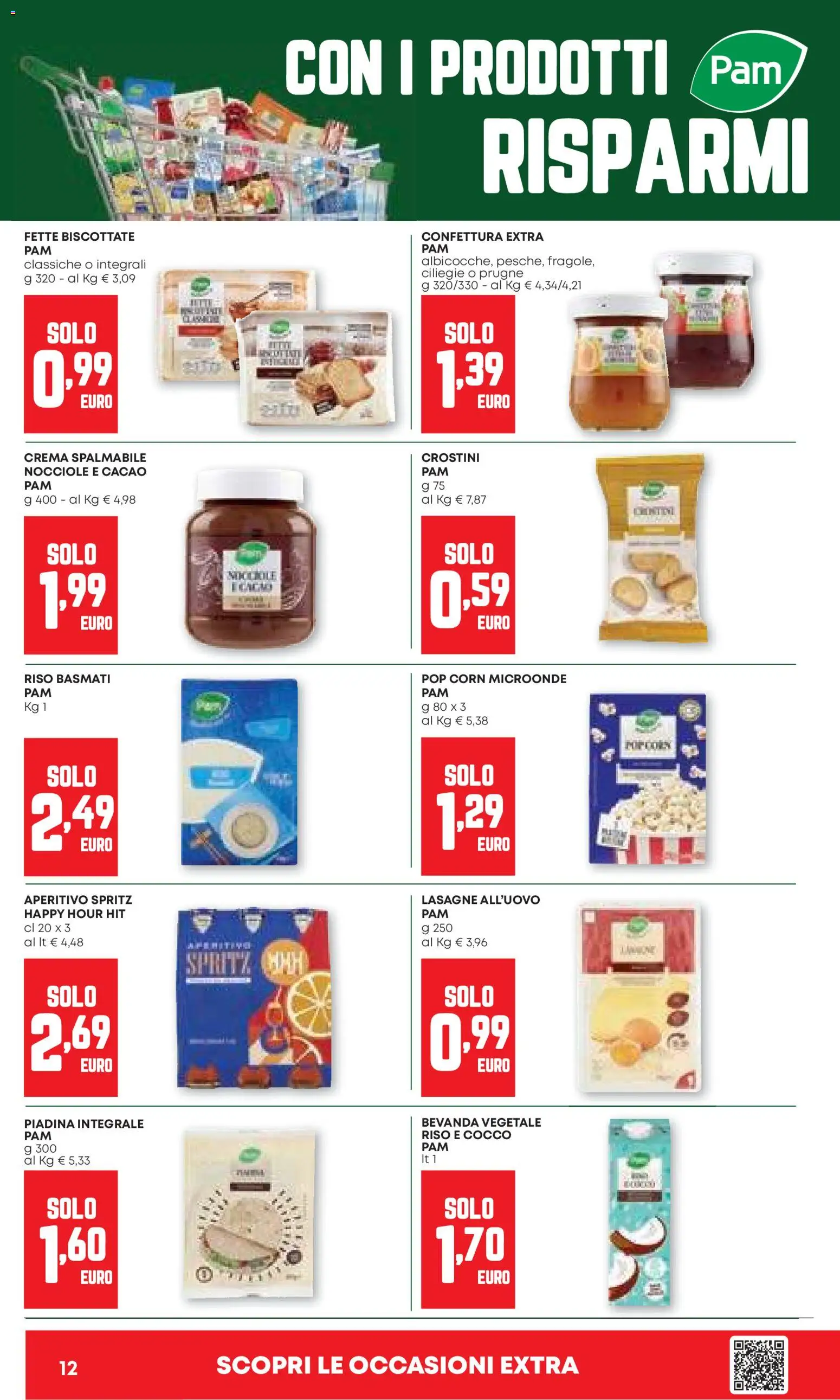 Volantino Panorama del 12.03.2026 | Pagina: 12 | Prodotti: Riso Basmati, Piadina, Cacao, Aperitivo