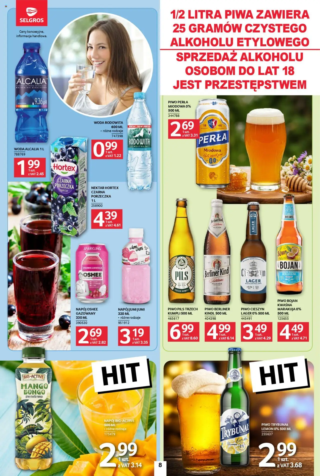 Selgros cash&carry Gazetka - Jeszcze więcej super promocji od 07.08.2025 | Strona: 8 | Produkty: Mango, Piwo perła, Porzeczka, Piwo