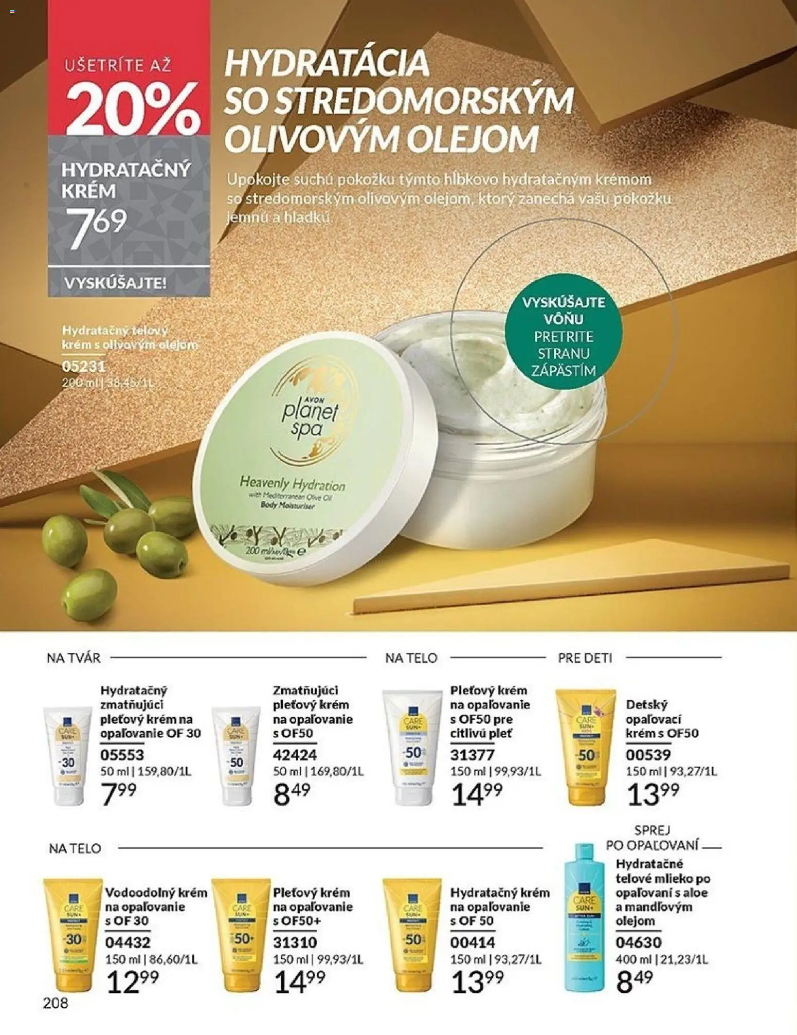 Nové Avon akcie – leták je platný od 01.12.2025 | Strana: 208 | Produkty: Mlieko, Telové mlieko, Krém