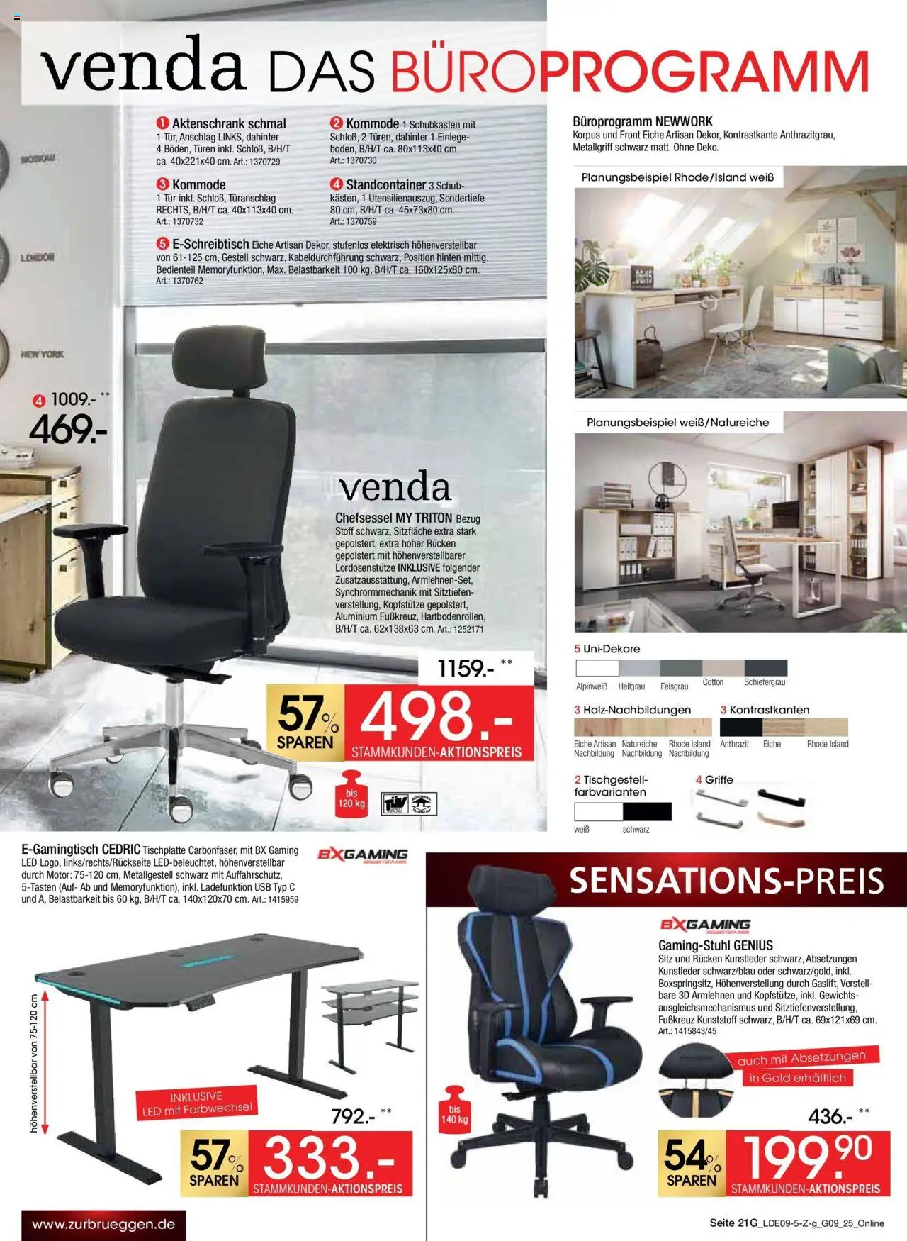Zurbrüggen - Zurbrüggen: Prime Shopping week – gültig ab 12.09.2025 | Seite: 35 | Produkte: USB, Tür, Gamingstuhl, Chefsessel