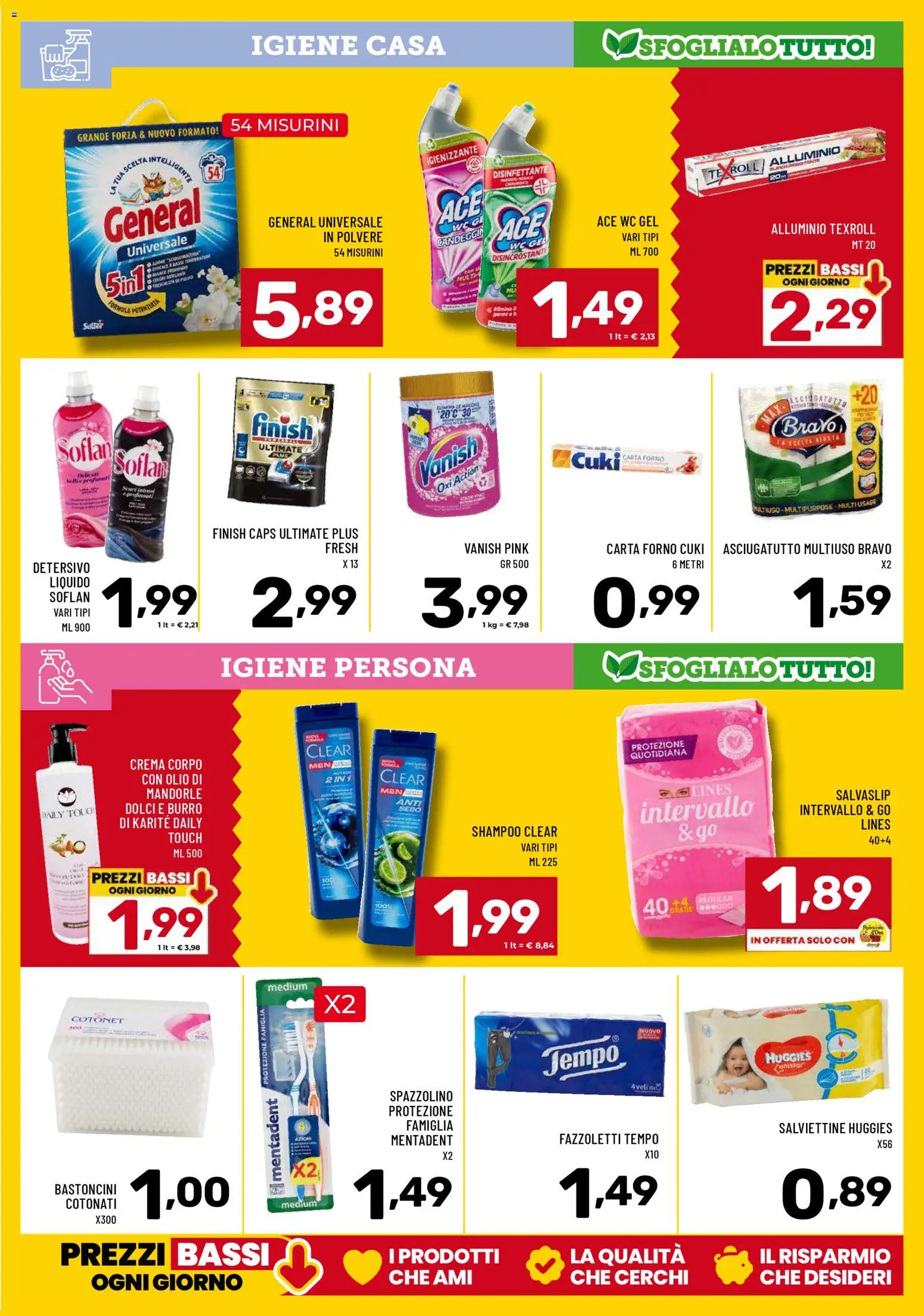 Volantino Il Centesimo del 03.02.2026 | Pagina: 15 | Prodotti: Fazzoletti, Burro, Mandorle, Asciugatutto