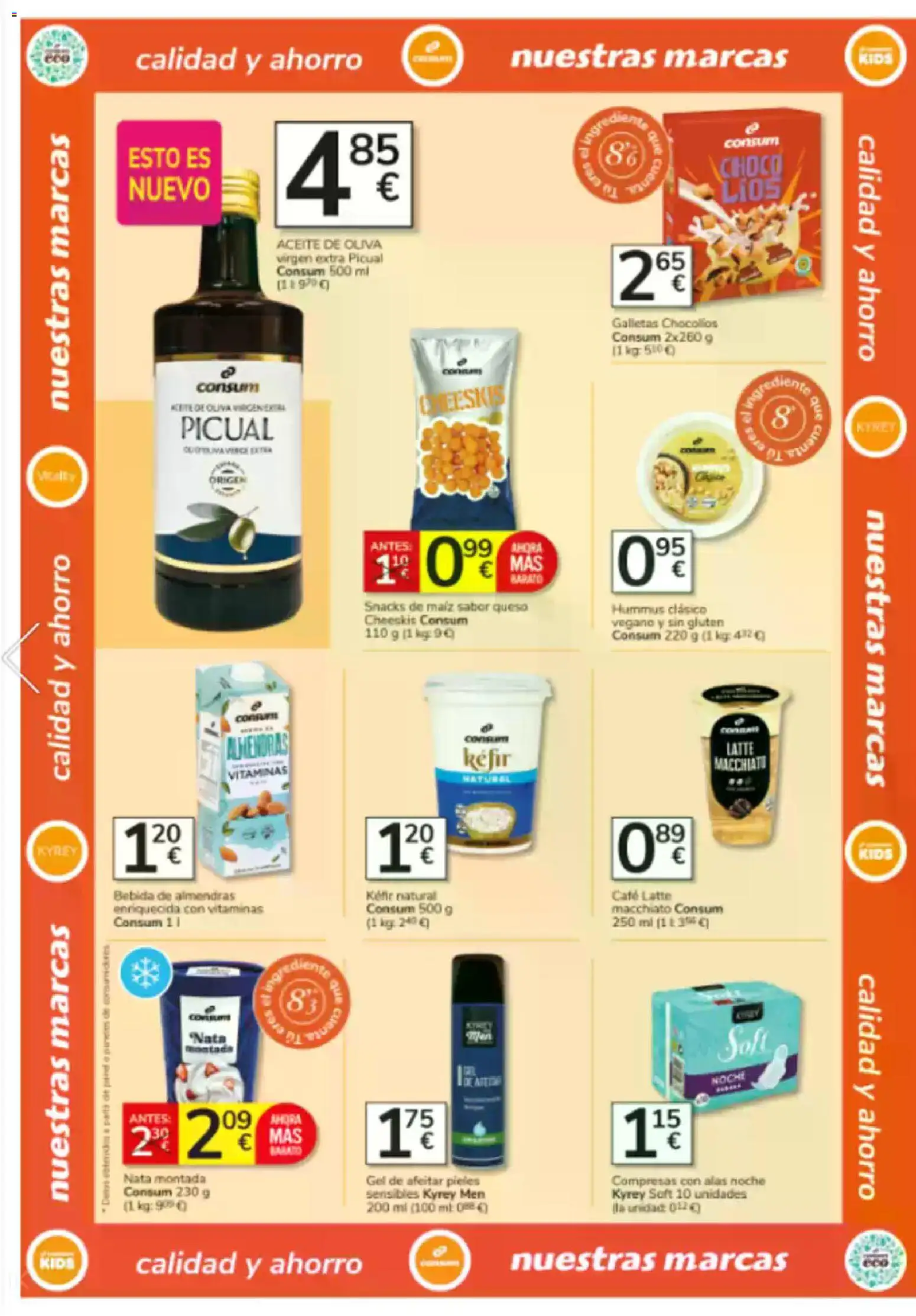 Consum folleto │ válido desde el 05.02.2026 | Página: 18 | Productos: Queso, Aceite, Café, Aceite de oliva virgen extra