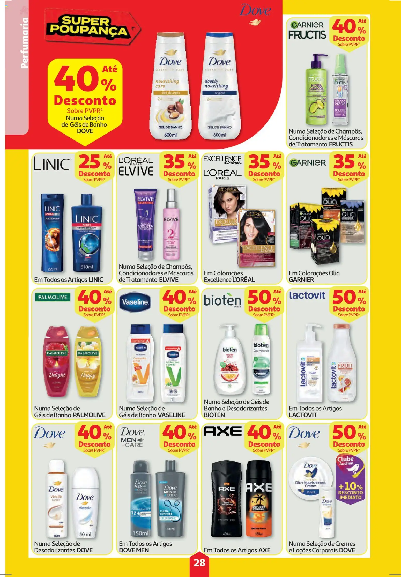 Auchan folheto │ válido de 11.12.2025 | Página: 28 | Produtos: Gel de banho, Banho, Óleo, Creme