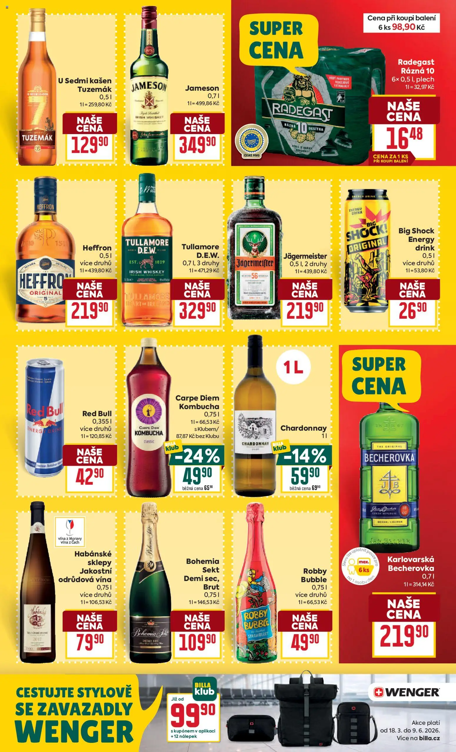 Billa Velký leták od 15.04.2026 | Strana: 23 | Produkty: Kombucha, Pivo, Plech, Big Shock