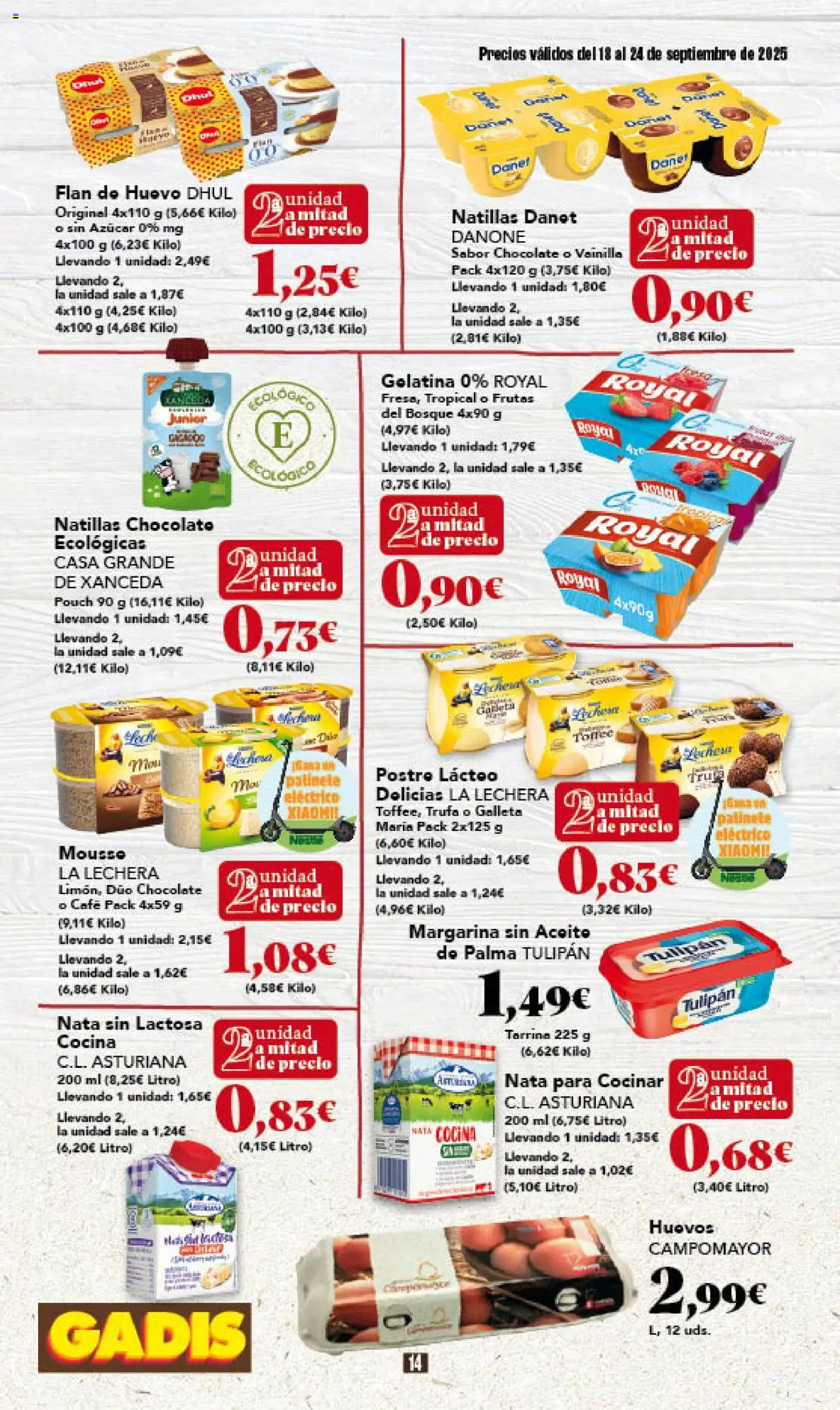 Gadis folleto │ válido desde el 18.09.2025 | Página: 14 | Productos: Mousse, Πιατοθήκη, Café, Chocolate