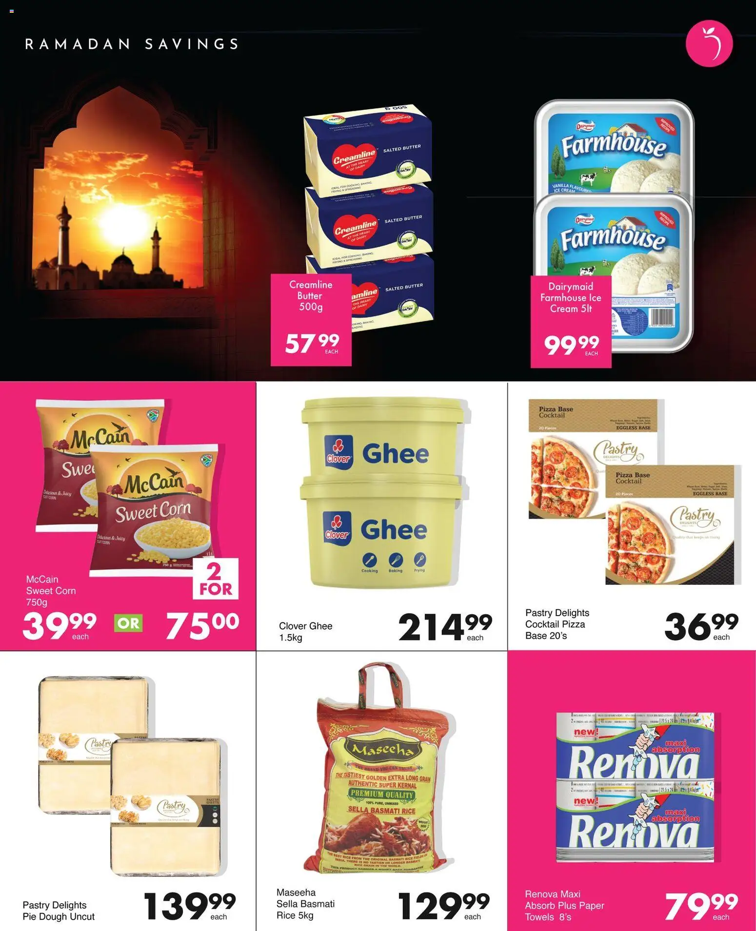 New Save catalogue – valid from 23.01.2026 | Page: 2 | Products: Butter, Pizza, Rice, Cream
