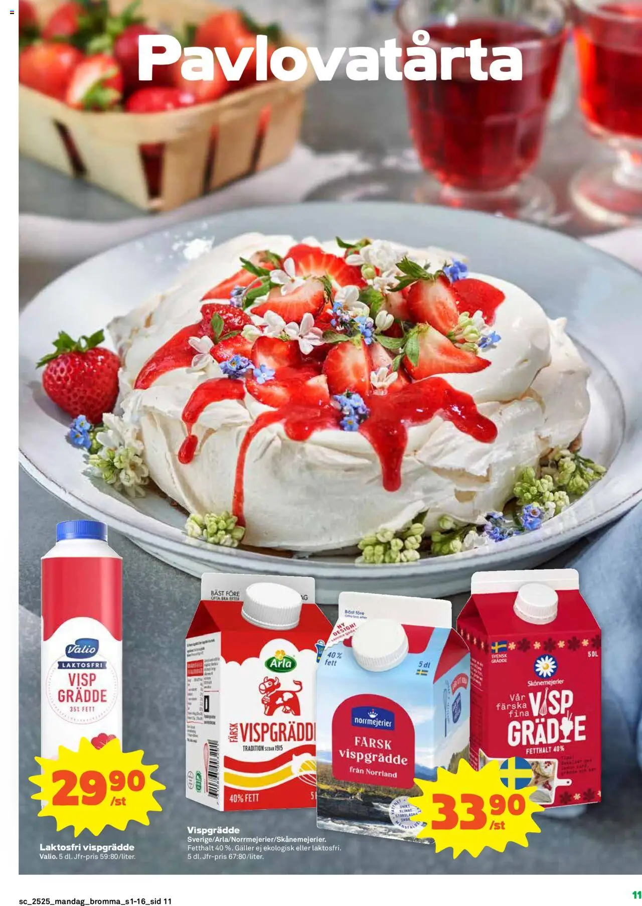 Stora Coop reklamblad aktuell från 16.06.2025 | Sida: 11 | Produkter: Visp, Galler, Grädde, Vispgrädde