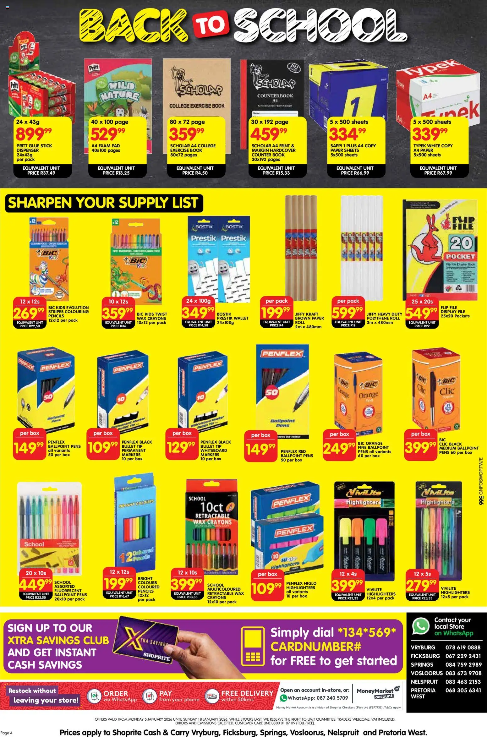 New Shoprite catalogue – valid from 05.01.2026 | Page: 4 | Products: Wallet, Box, Wax, Oranges