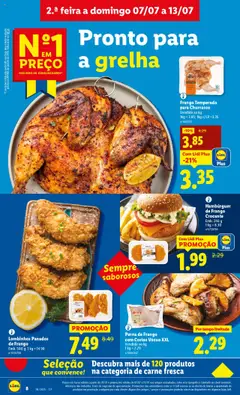 Lidl folheto │ válido de 07.07.2025 | Página: 8 | Produtos: Frango, Hambúrguer, Base, Carne