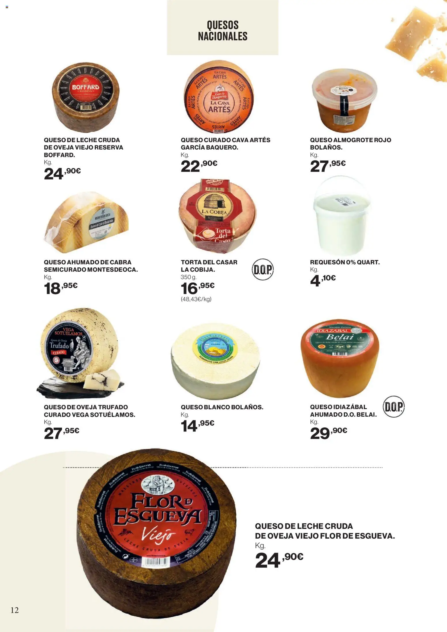 Supercor Canarias │ válido desde el 26.02.2026 | Página: 12 | Productos: Queso de oveja, Queso, Cama, Cobija