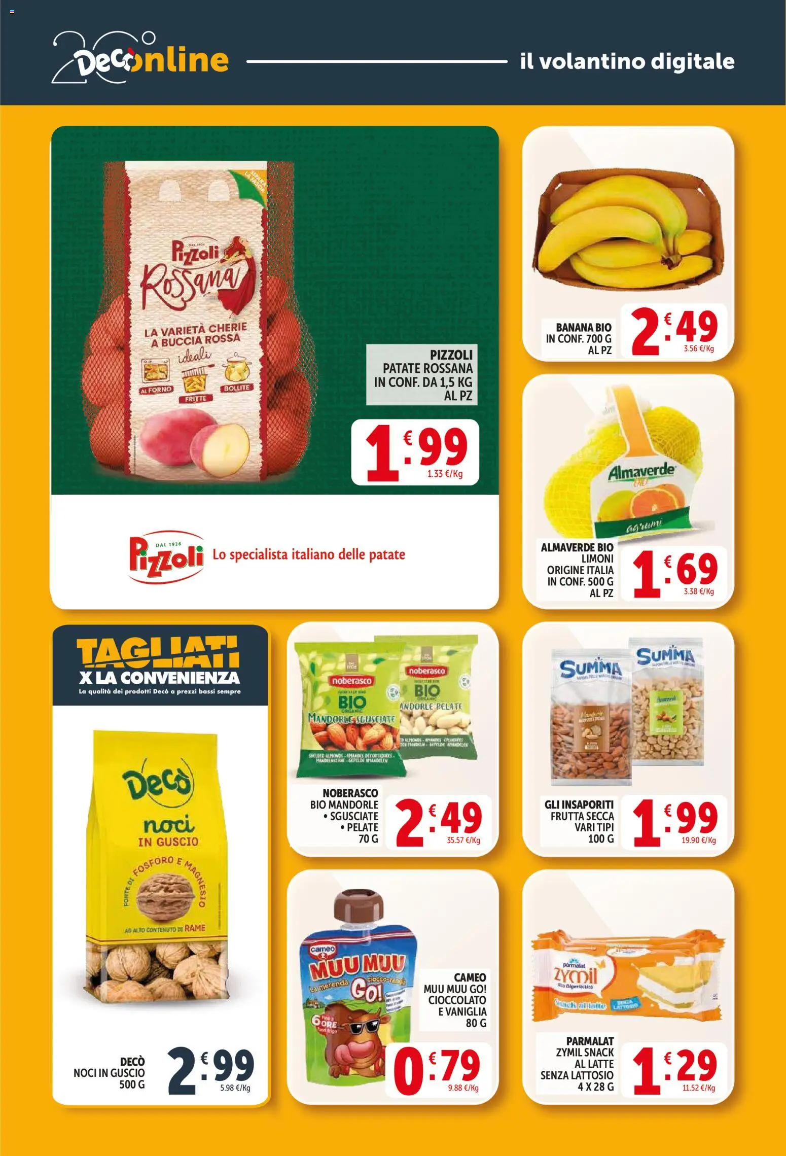 Volantino Decò del 01.04.2026 | Pagina: 33 | Prodotti: Cioccolato, Mandorle, Latte senza lattosio, Forno