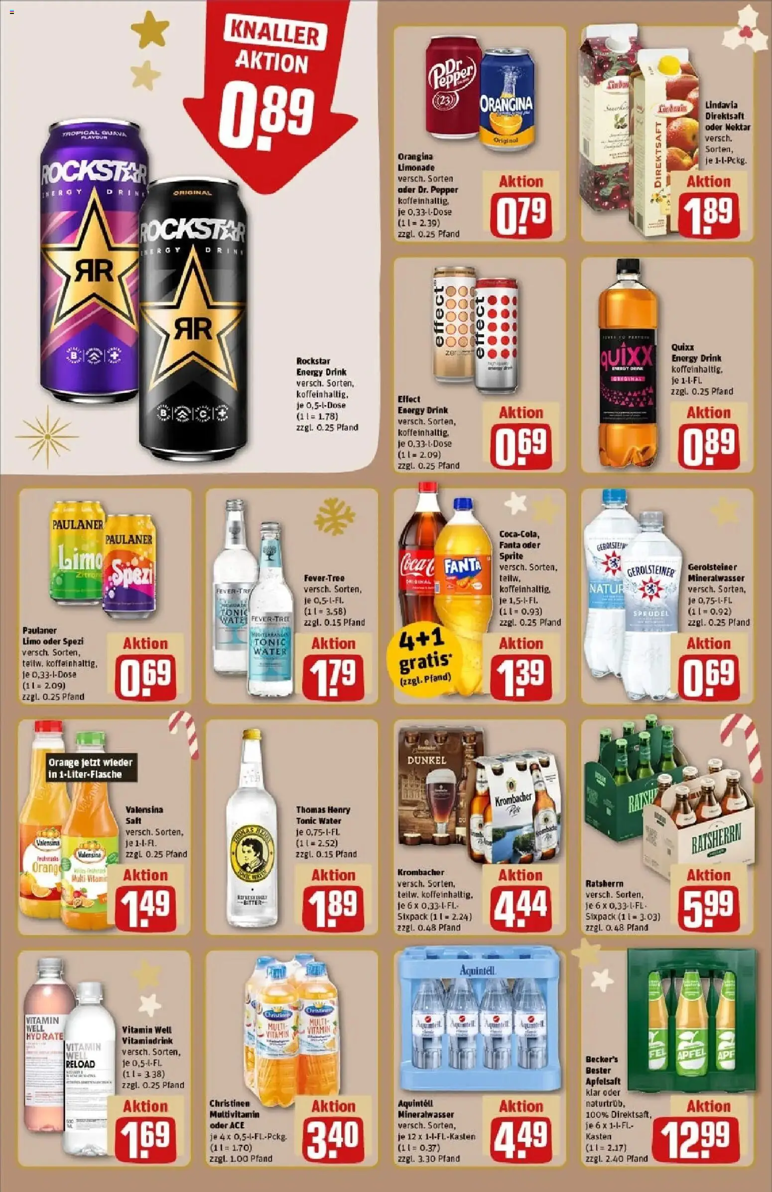 Rewe prospekt Hamburg	 – gültig ab 23.11.2025 | Seite: 20 | Produkte: Rockstar energy, Fanta, Limonade, Paulaner