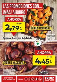 Vista previa Froiz Oferta semanal válido desde el 27.10.2025