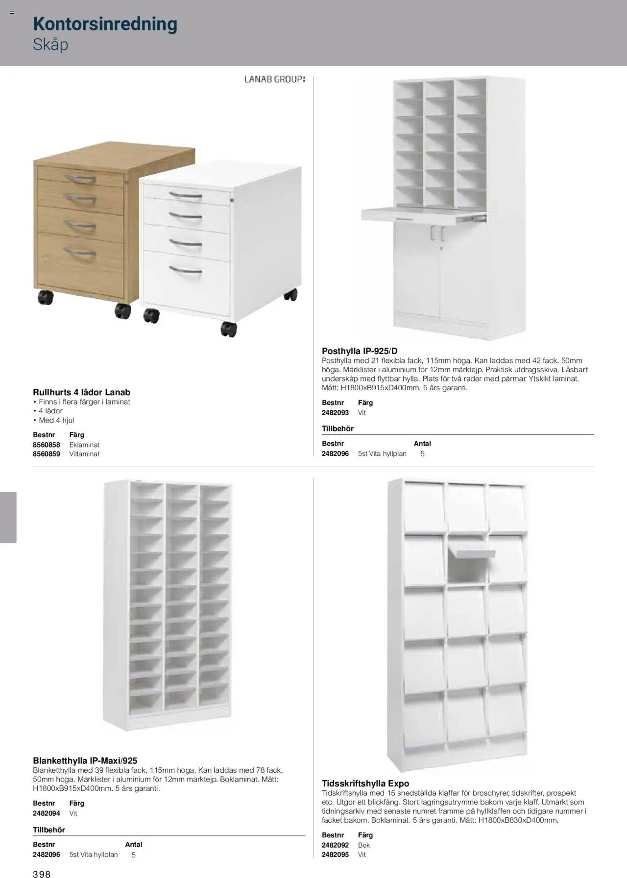Office Depot reklamblad aktuell från 15.02.2024 | Sida: 400 | Produkter: Skåp