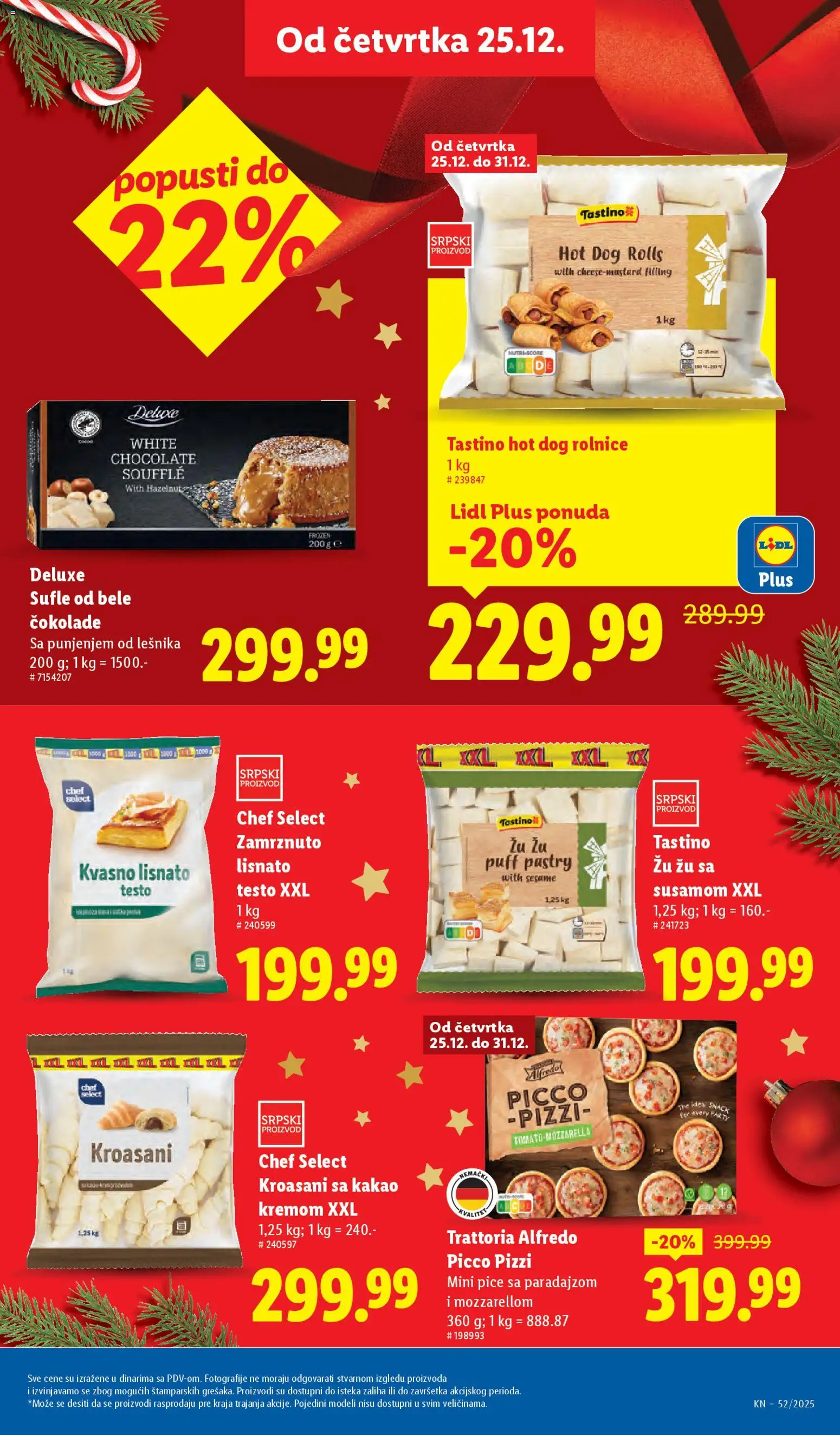 Lidl katalog - važi od 25.12.2025 | Strana: 21 | Proizvode: Lisnato testo, Hot dog