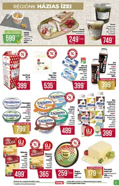 COOP - Abc & szuper / Alföld Pro-Coop Zrt. - amely érvényes a következő dátumtól: 19.02.2026 | Oldal: 3 | Termékek: Margarin, Rögös túró, Saláta, Cukor