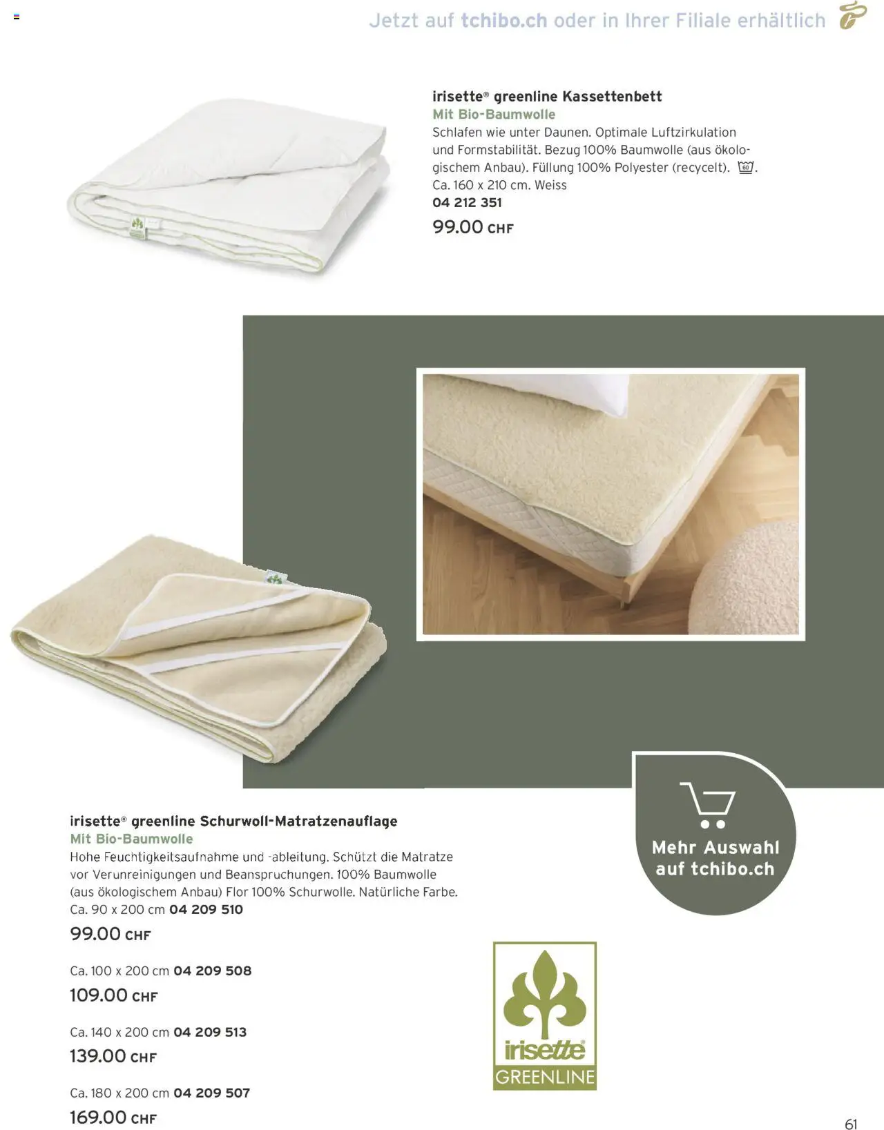 Tchibo Aktionen – gültig ab 10.10.2025 | Seite: 61 | Produkte: Matratze