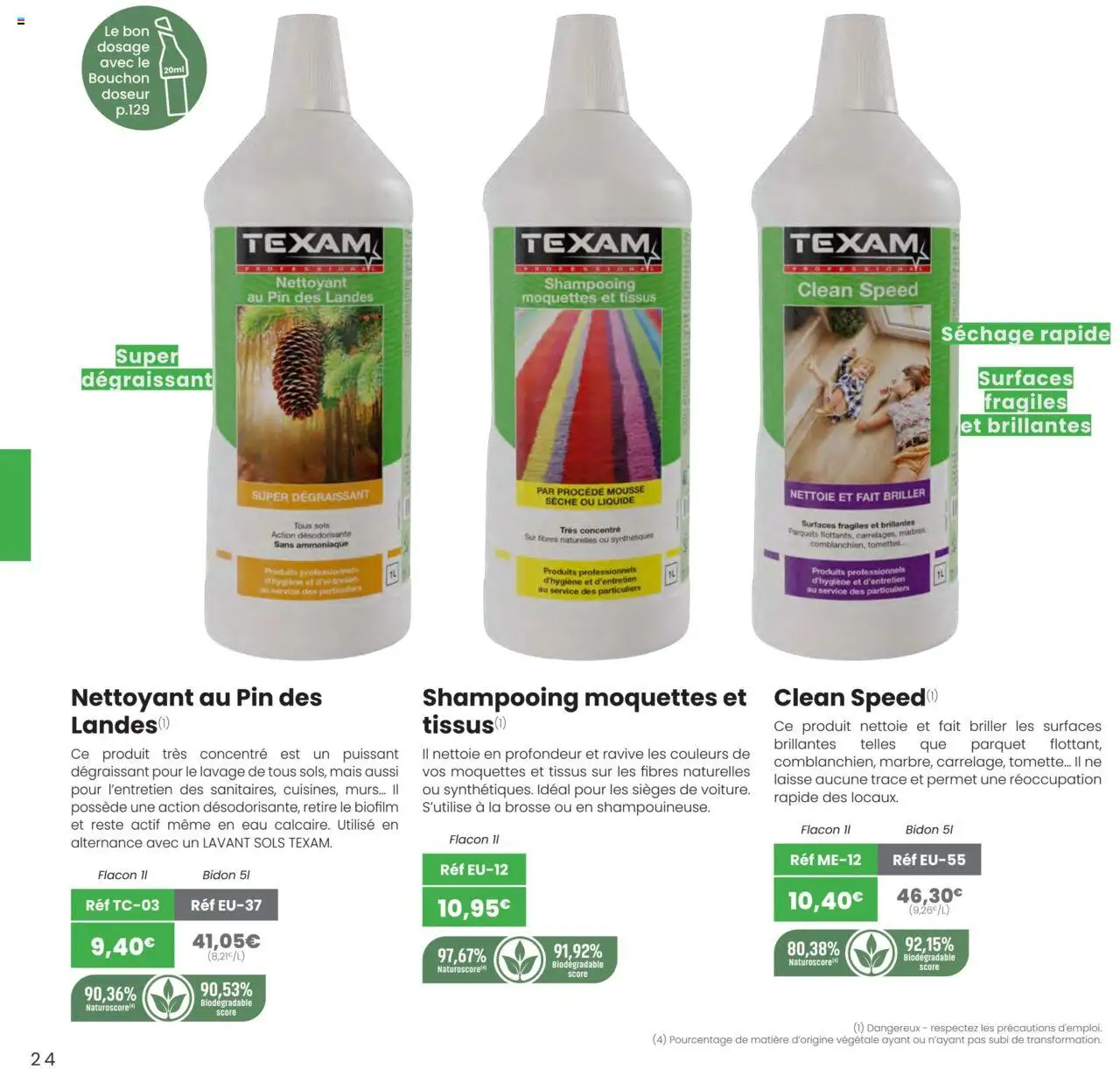  | Page: 24 | Produits: Mousse, Shampooing, Brosse, Parquet