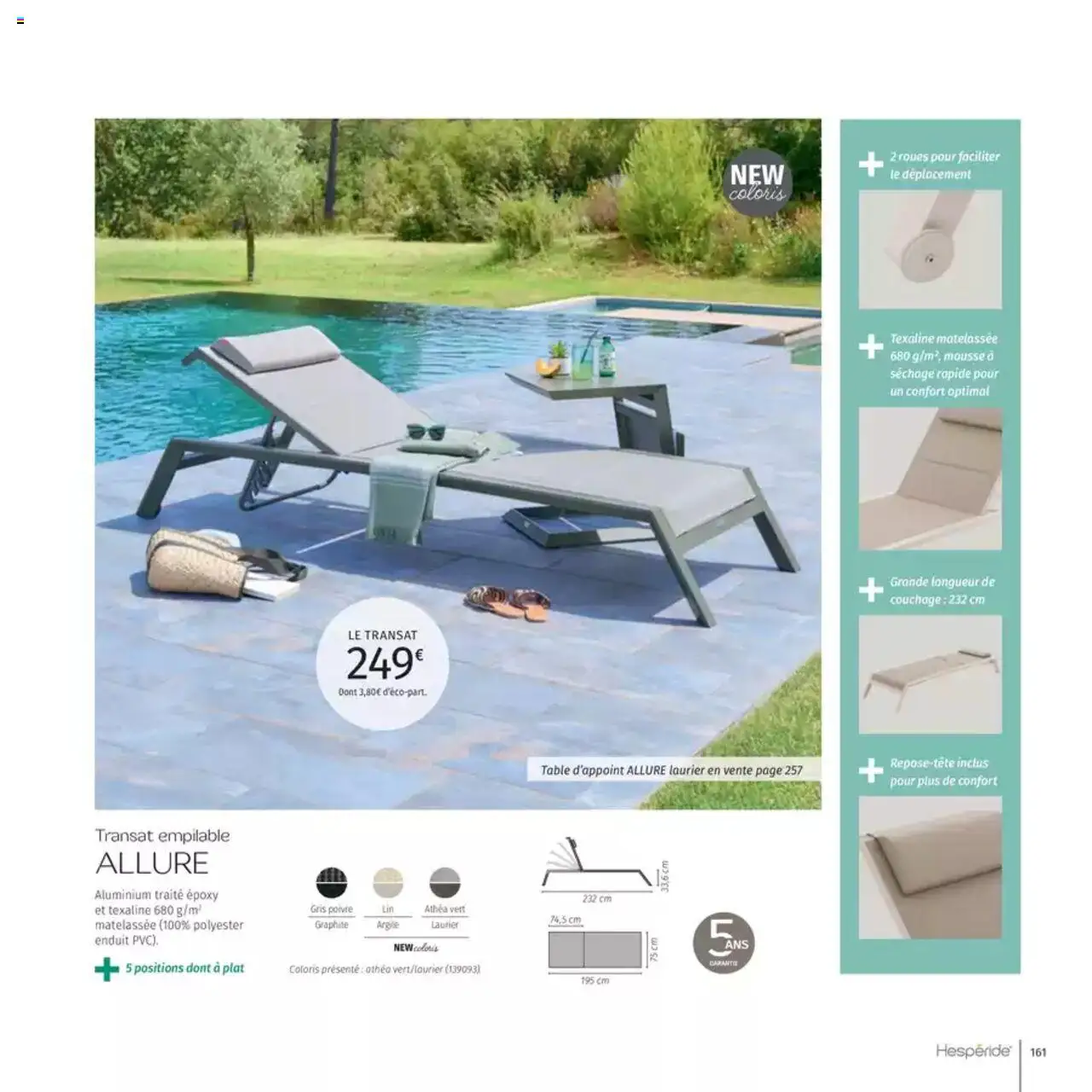  | Page: 161 | Produits: Transat, Mousse, Argile, Poivre